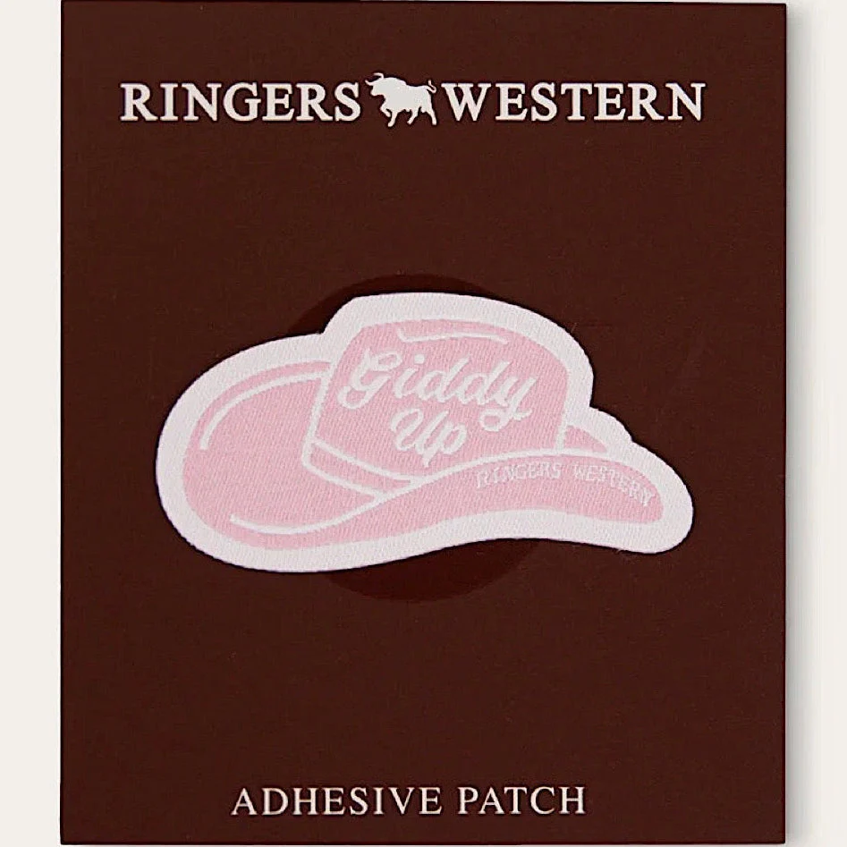 Ringers Western Giddy Up Patch - Pink