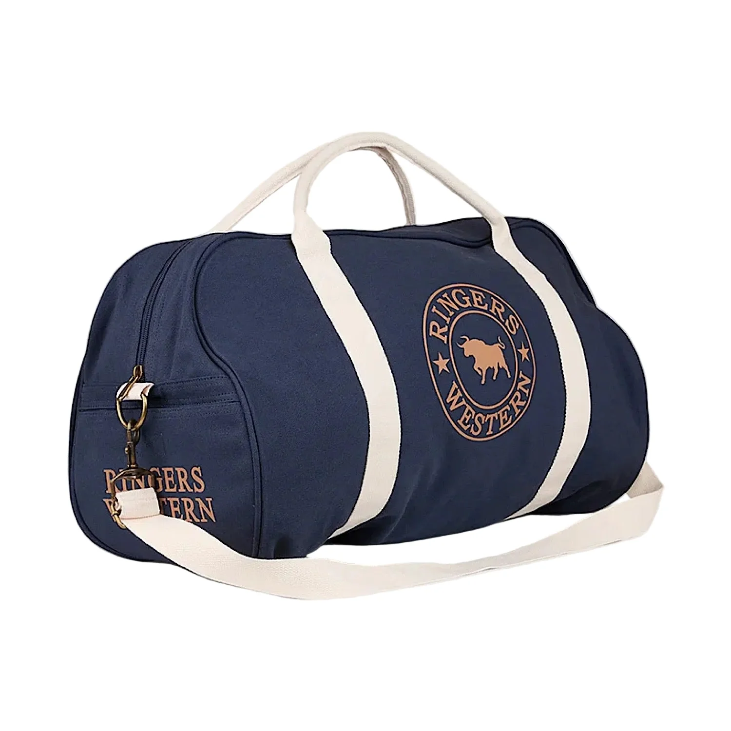 Ringers Western Gundagai Duffle Bag - Navy/Off White - Image 2