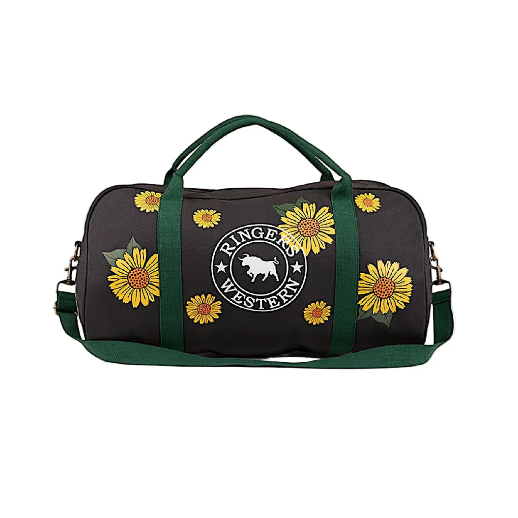 Ringers Western Gundagai Sunflowers Duffle Bag - Black/Multi