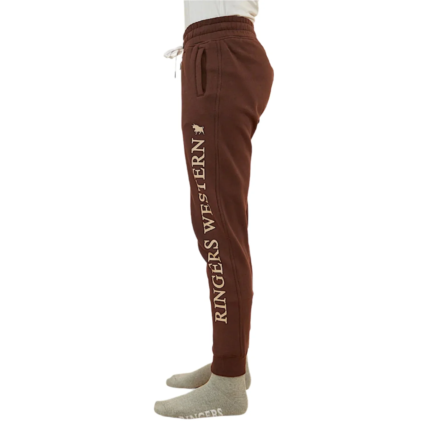 Ringers Western Iluka Women's Trackpant - Chocolate/Dark Sand - Image 3