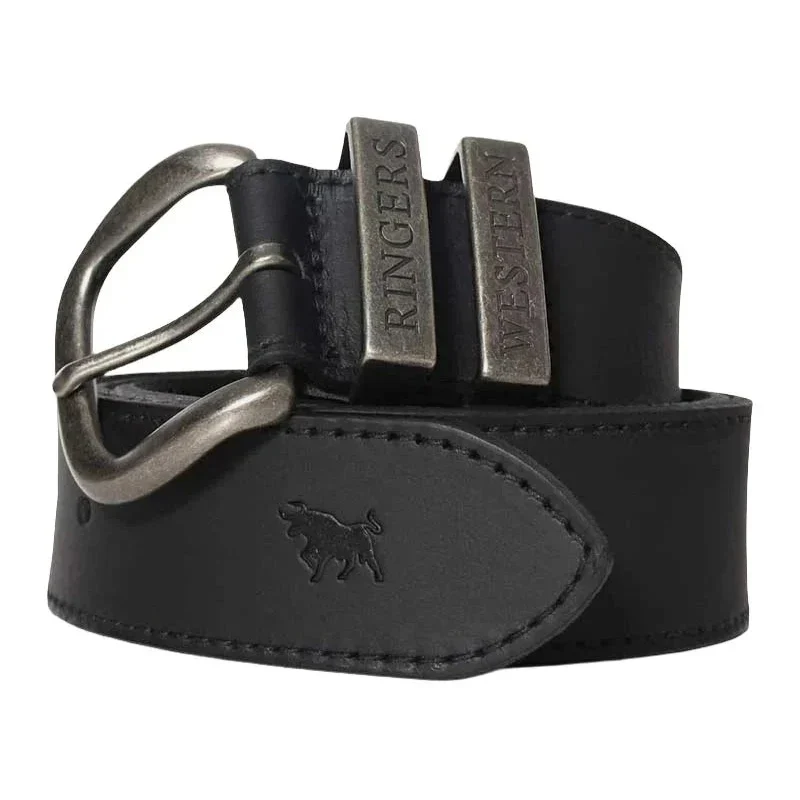 Ringers Western James Belt - Black / Silver