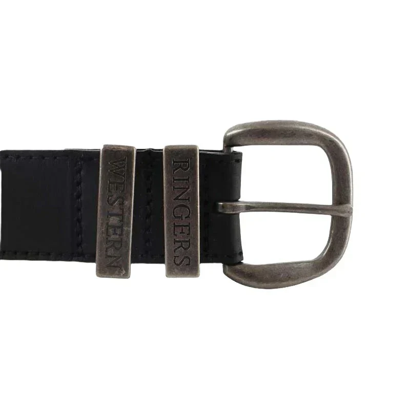Ringers Western James Belt - Black / Silver - Image 3