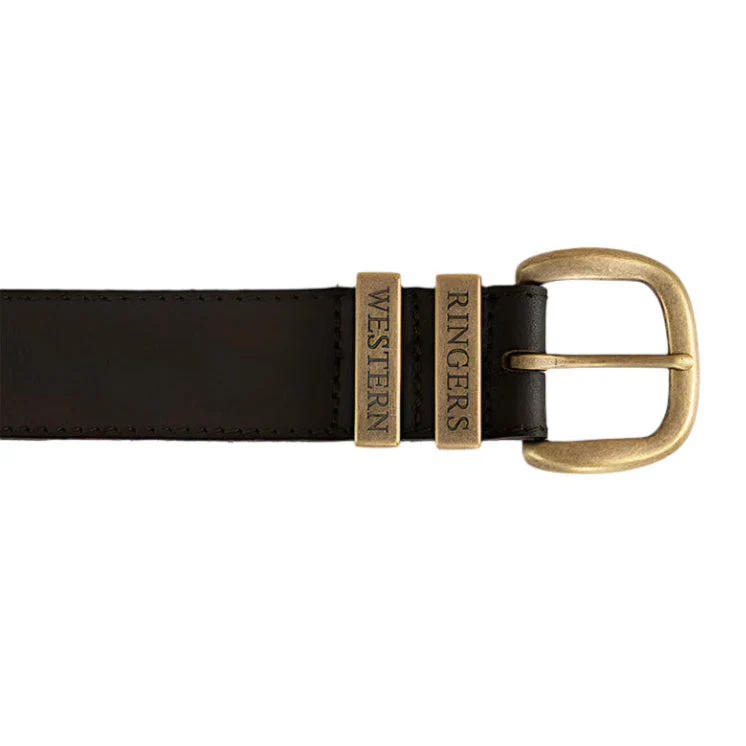 Ringers Western James Belt - Black / Gold - Image 2