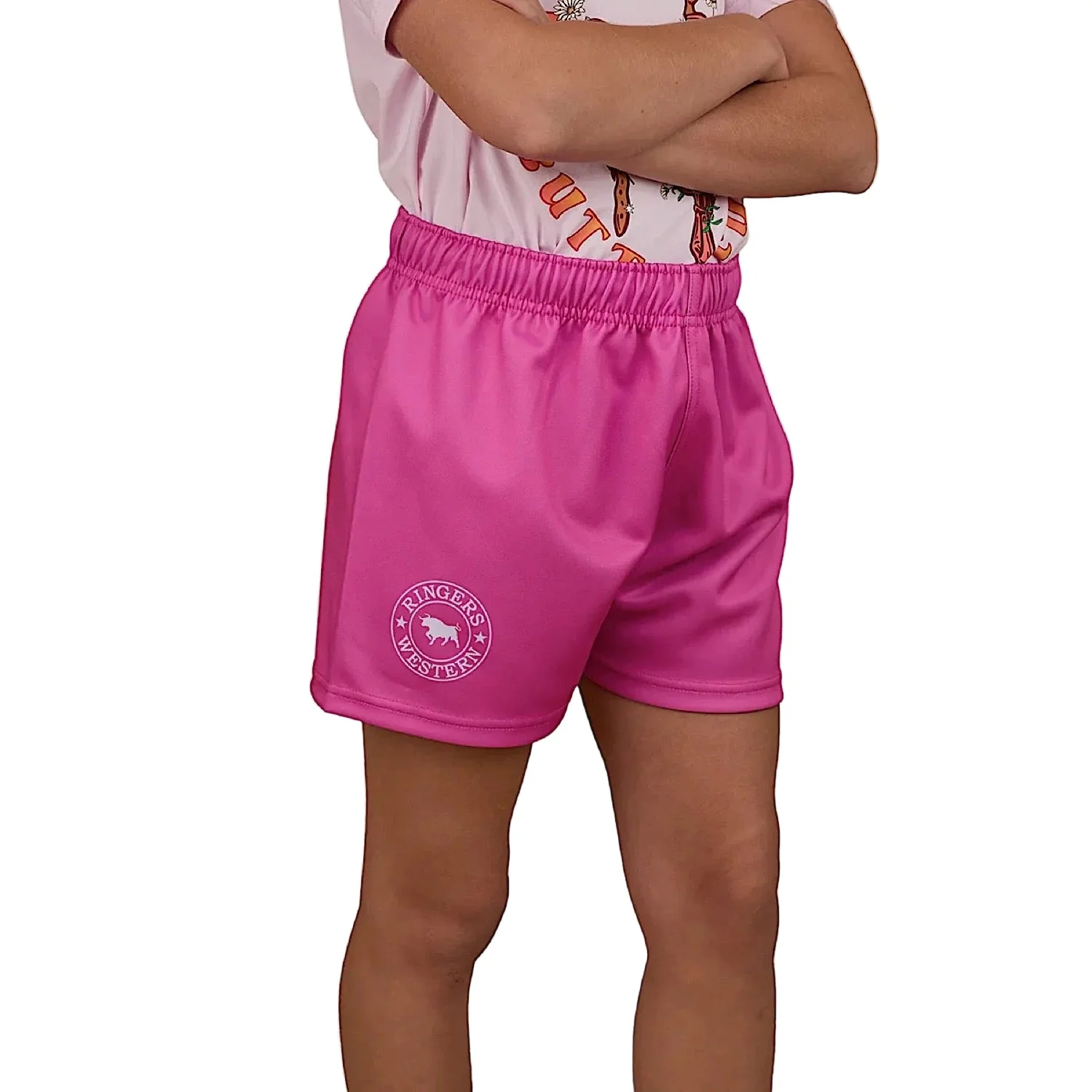 Ringers Western Kid's Big Ringers Footy Short - Candy - Image 2