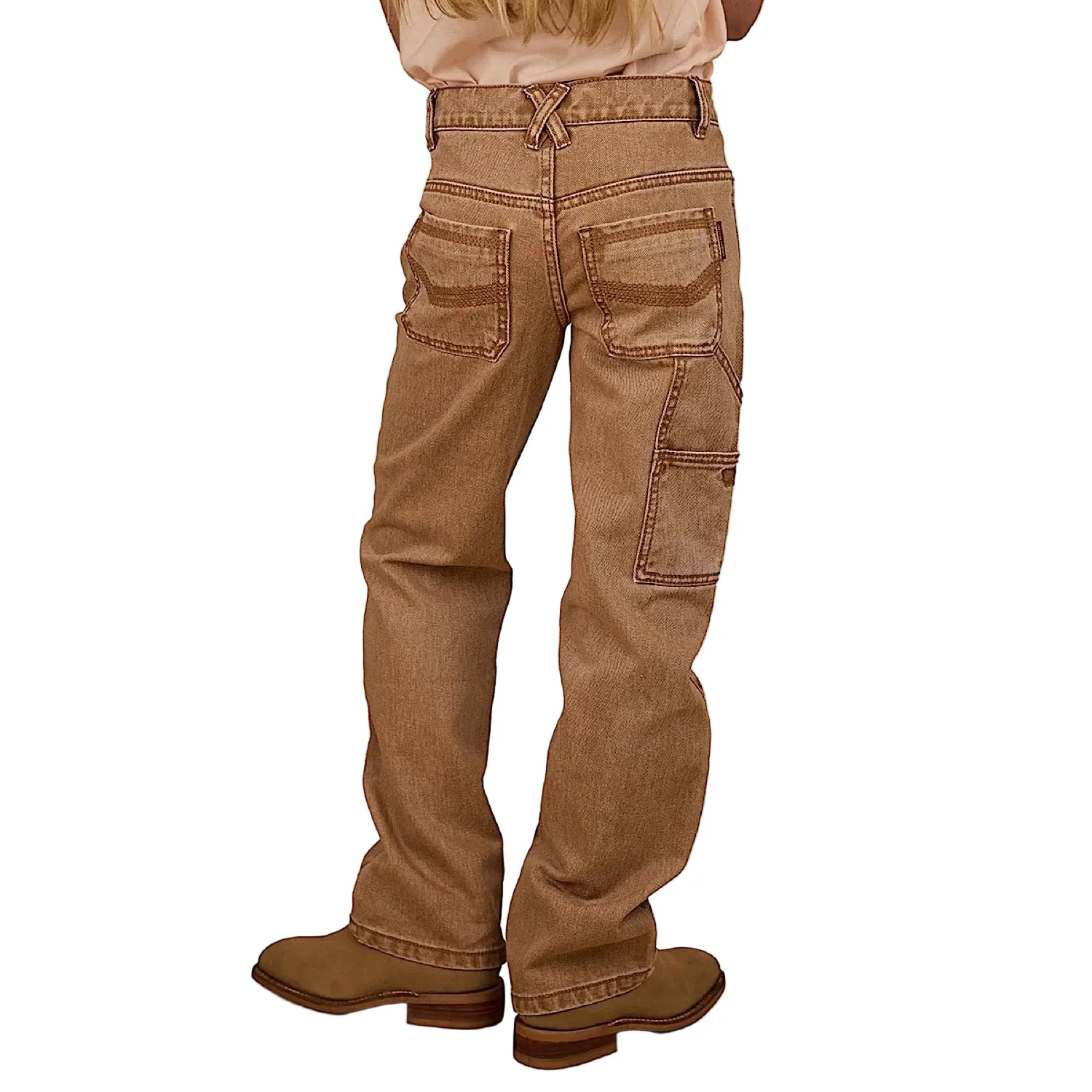 Ringers Western Kid's Buckland Relaxed Jean - Dark Sand - Image 3