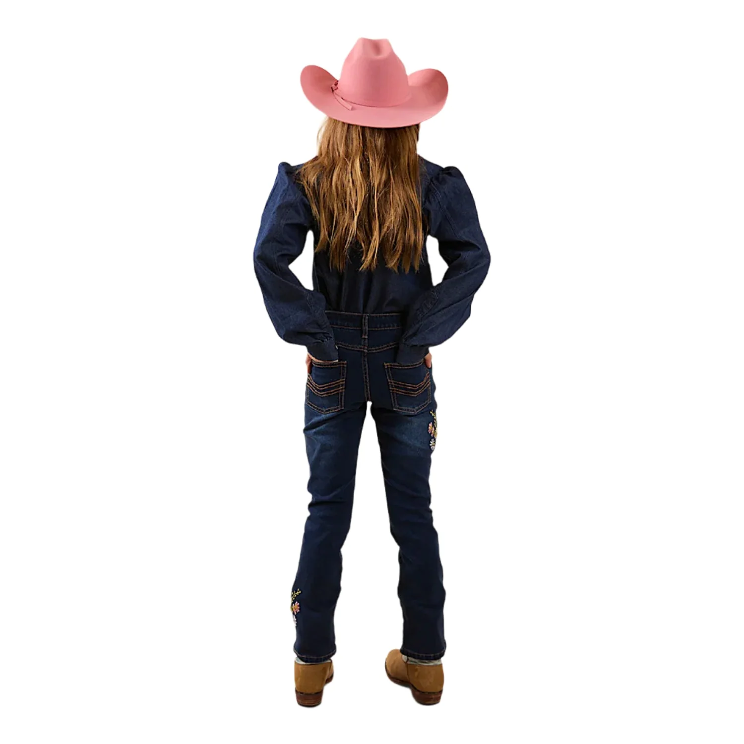 Ringers Western Kid's Dahlia Bootleg Jean - Classic Blue - Image 2