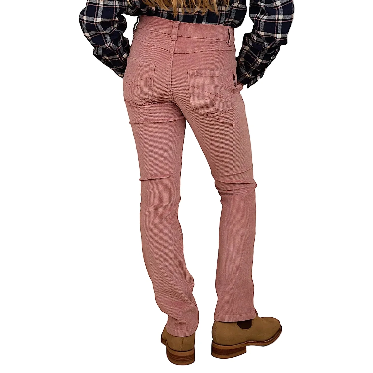 Ringers Western Kid's Daphne Corduroy Pant - Dusty Pink - Image 3