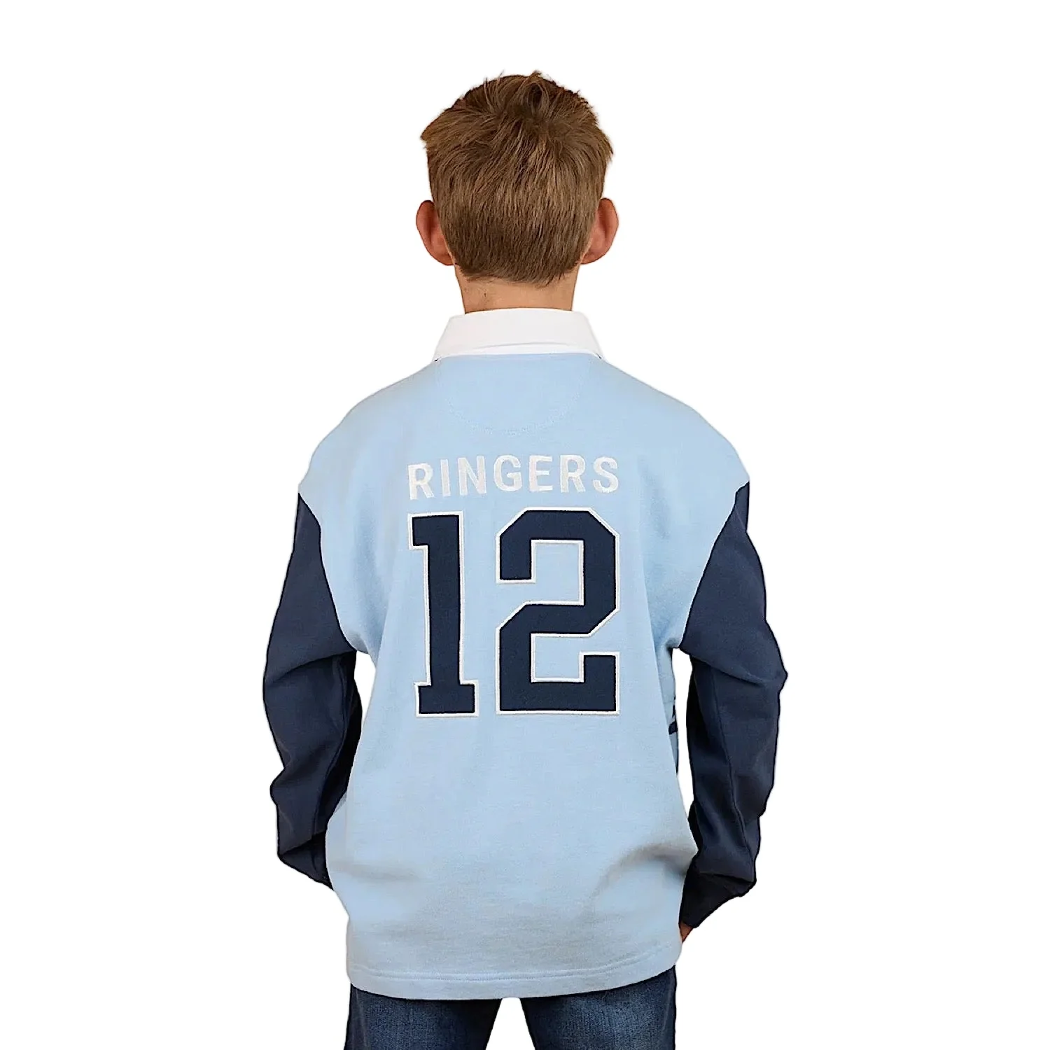 Ringers Western Kid's Footy Roo Rugby Jersey - Blue - Image 4