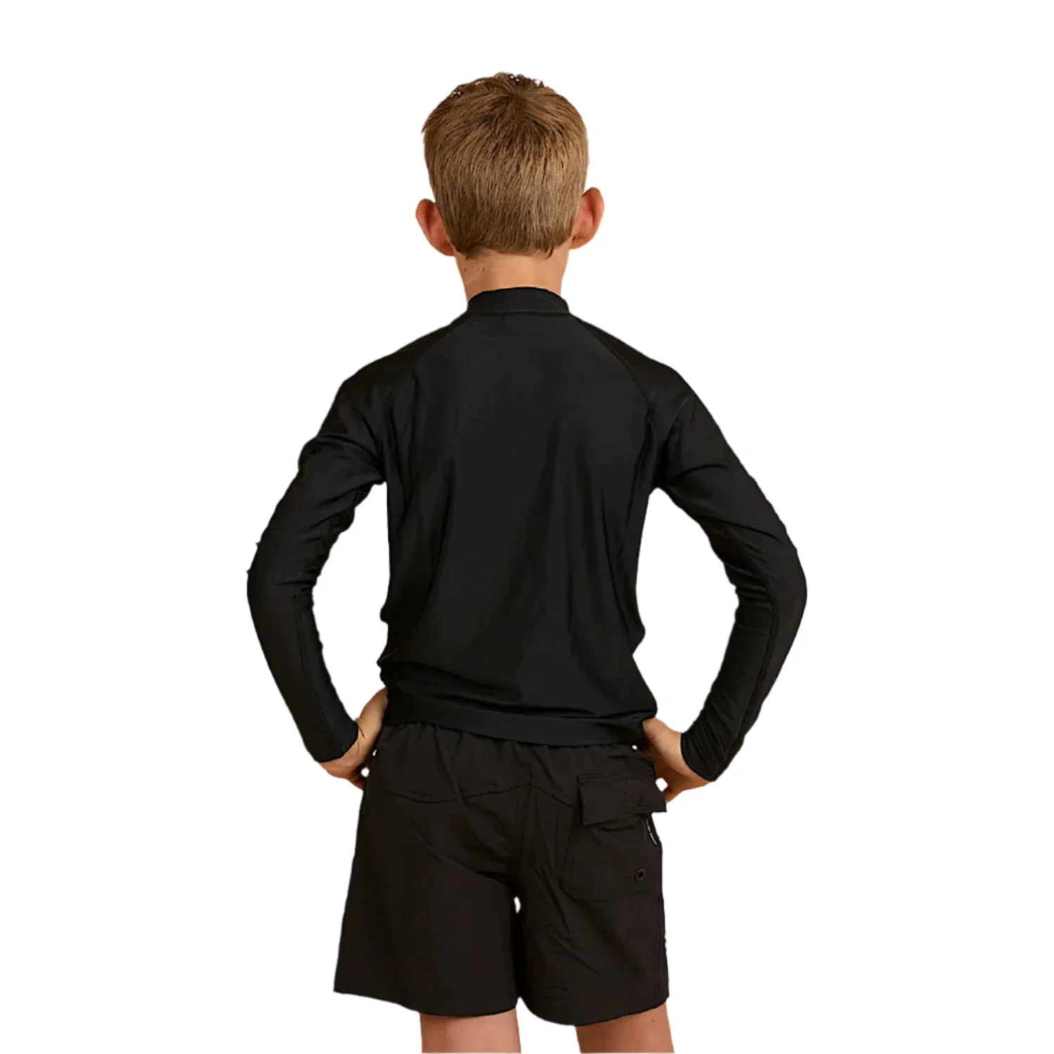 Ringers Western Kid's Griffith Swim Shorts - Black/White - Image 2