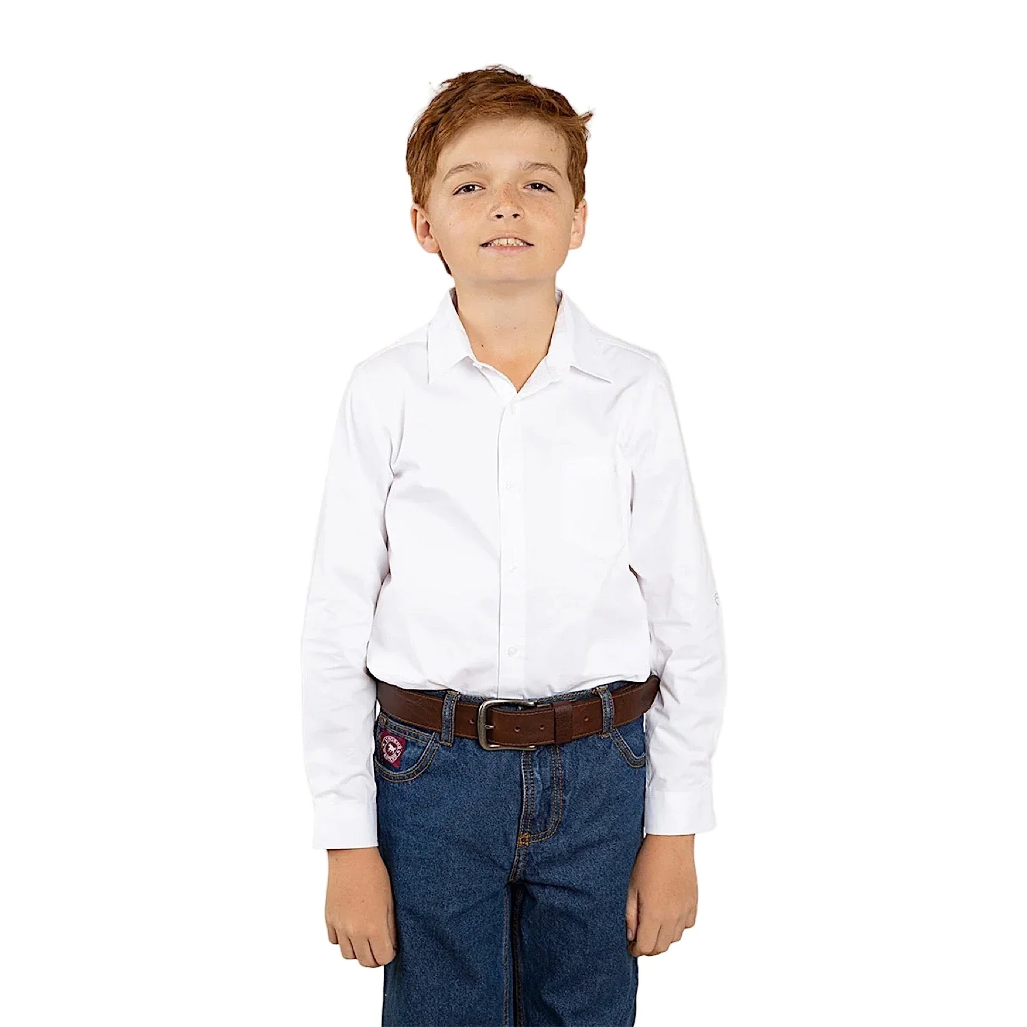 Ringers Western Kid's Heritage Dress Shirt - White