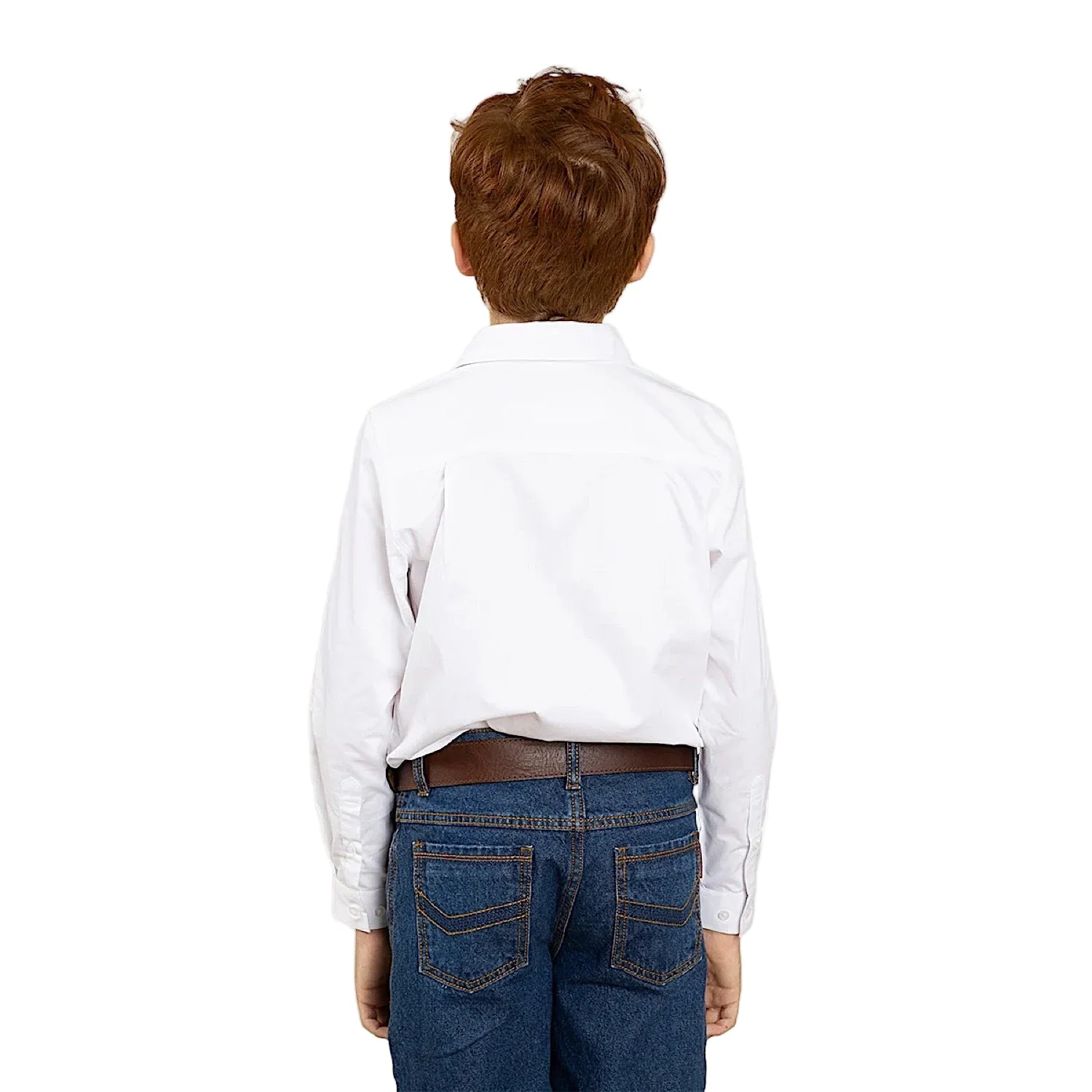 Ringers Western Kid's Heritage Dress Shirt - White - Image 2