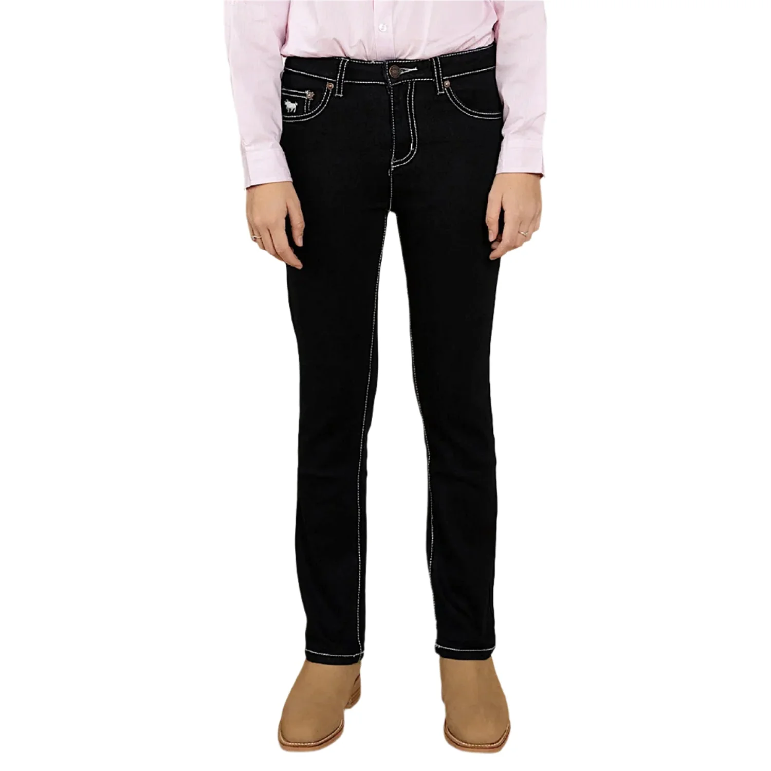 Ringers Western Kid's Joey Cowgirl Jean - Dark Blue - Image 2