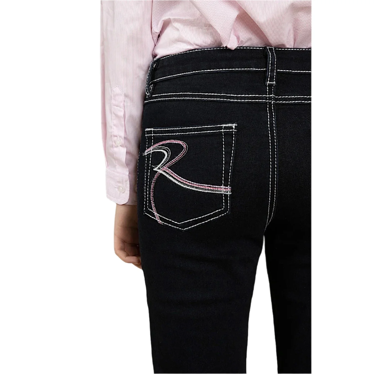 Ringers Western Kid's Joey Cowgirl Jean - Dark Blue - Image 4