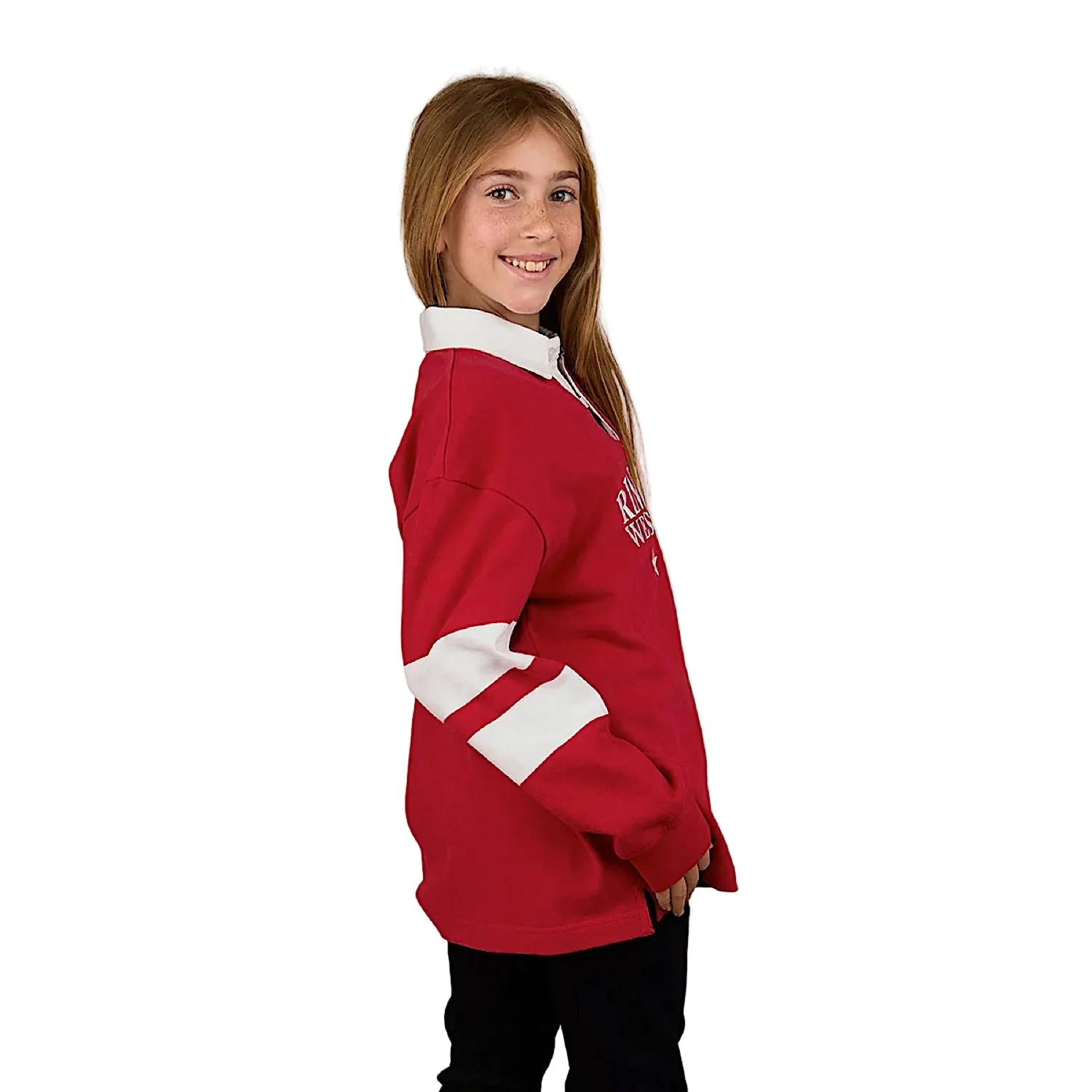 Ringers Western Kid's Mascot Rugby - White/Red - Image 3