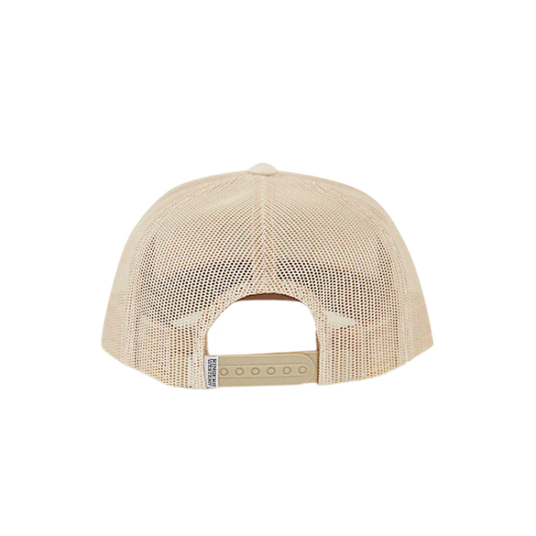 Ringers Western Kid's Signature Bull Trucker Cap - Beige / Clay - Image 2