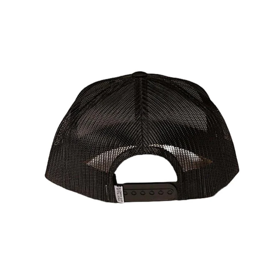 Ringers Western Kid's Signature Bull Trucker Cap - Black/Gold - Image 2
