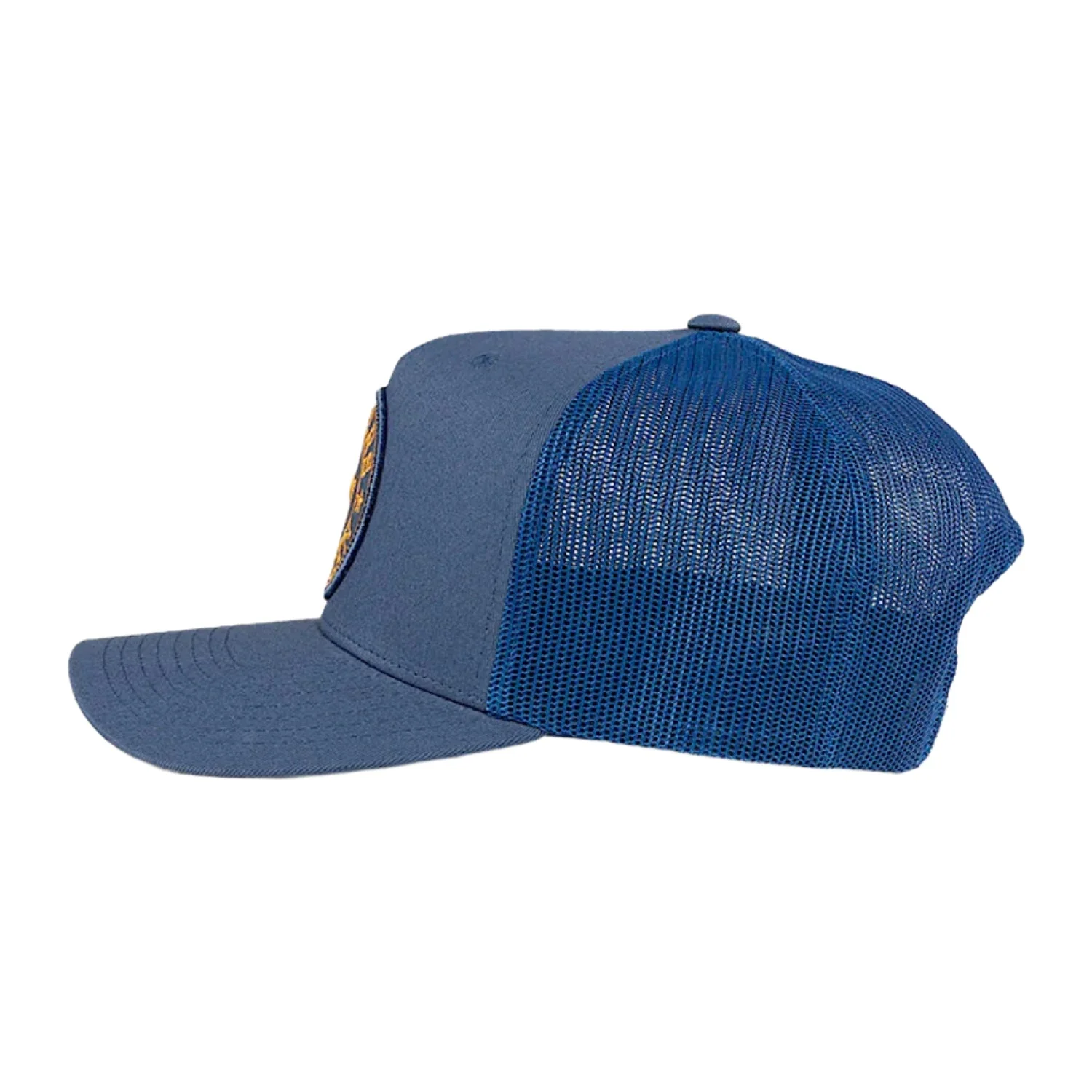 Ringers Western Kid's Signature Bull Trucker Cap - Yale Blue - Image 3