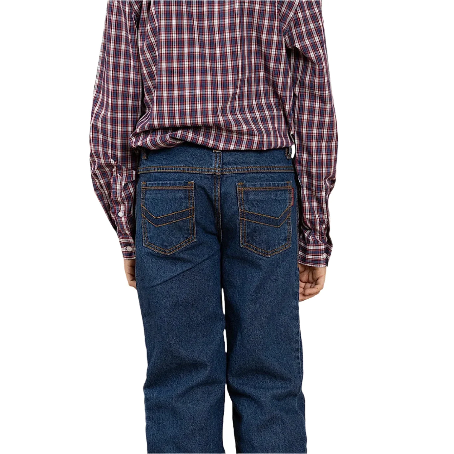 Ringers Western Kid's Southwest Relaxed Fit Jean - Mid Wash Blue - Image 2