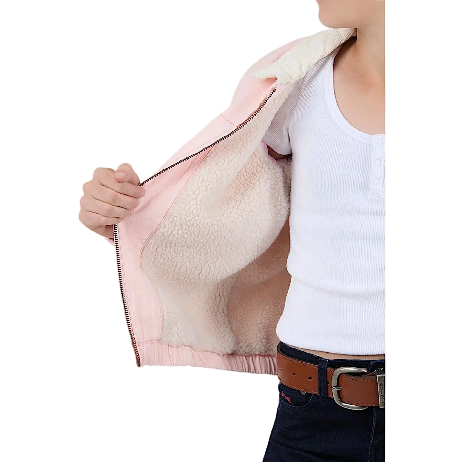 Ringers Western Kid's Westbury Western Jacket - Pink - Image 3