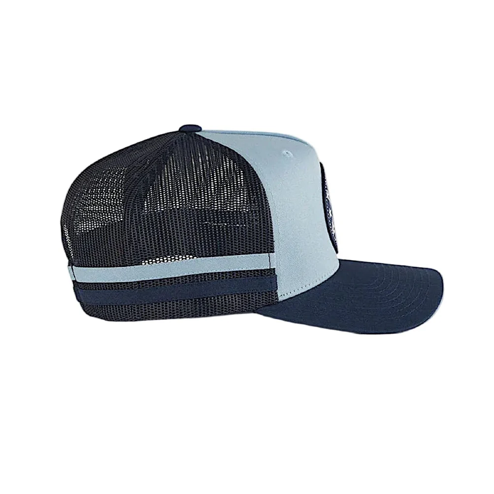 Ringers Western McCoy Origin Trucker Cap - Blue/Navy - Image 3