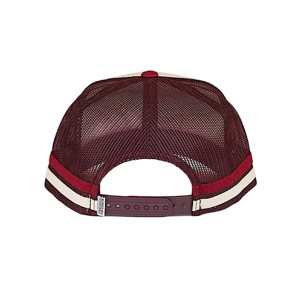 Ringers Western McCoy Origin Trucker Cap - Maroon/Off White - Image 2