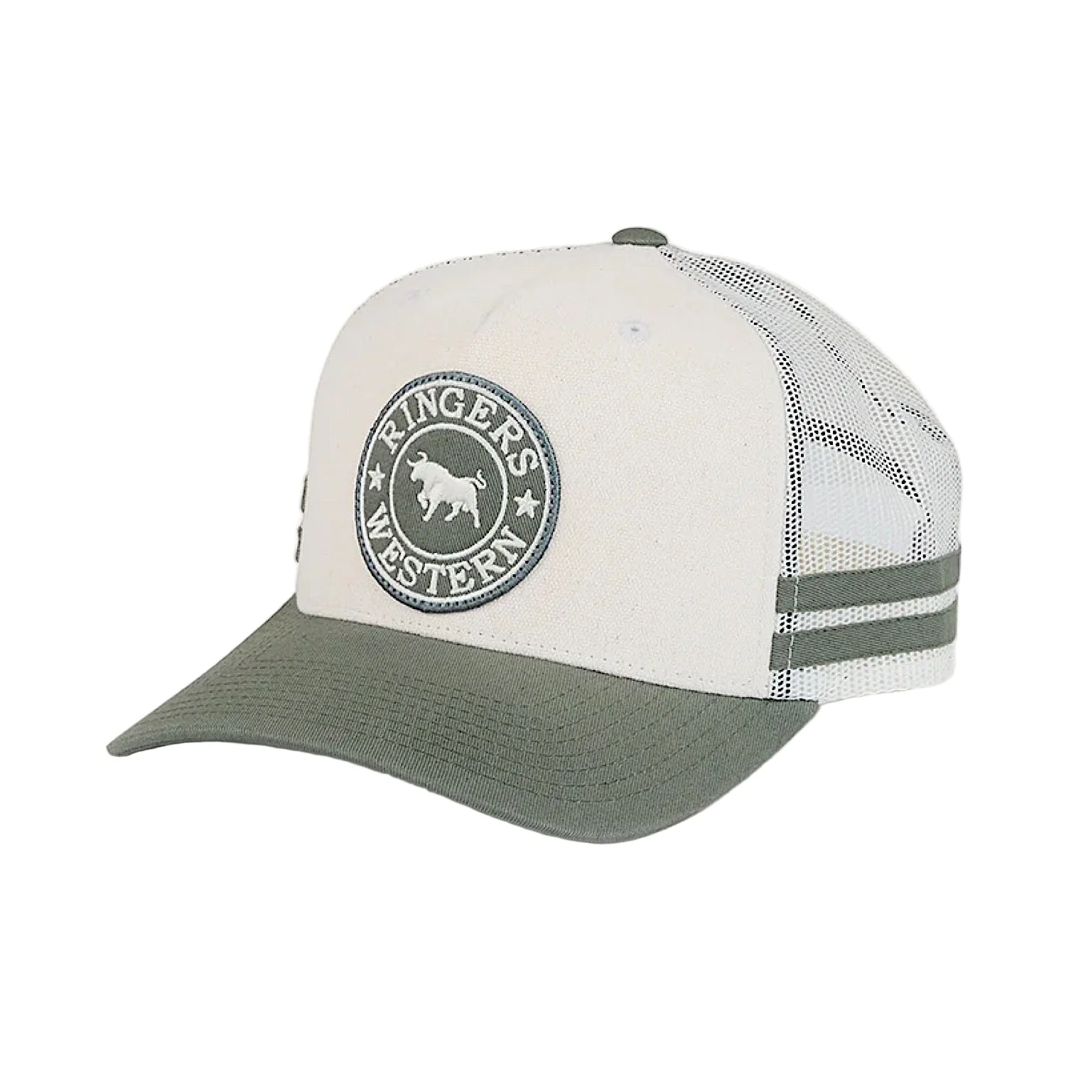 Ringers Western McCoy Trucker Cap - Beige/Pale Olive