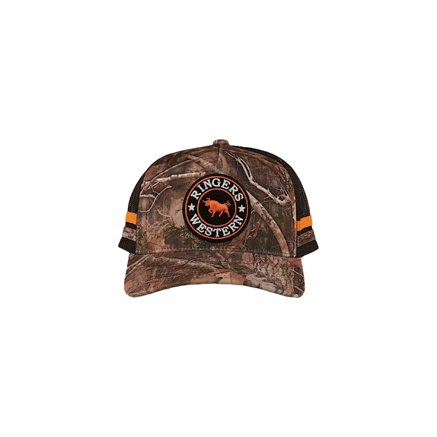 Ringers Western McCoy Trucker Cap - Camo/Orange - Image 2