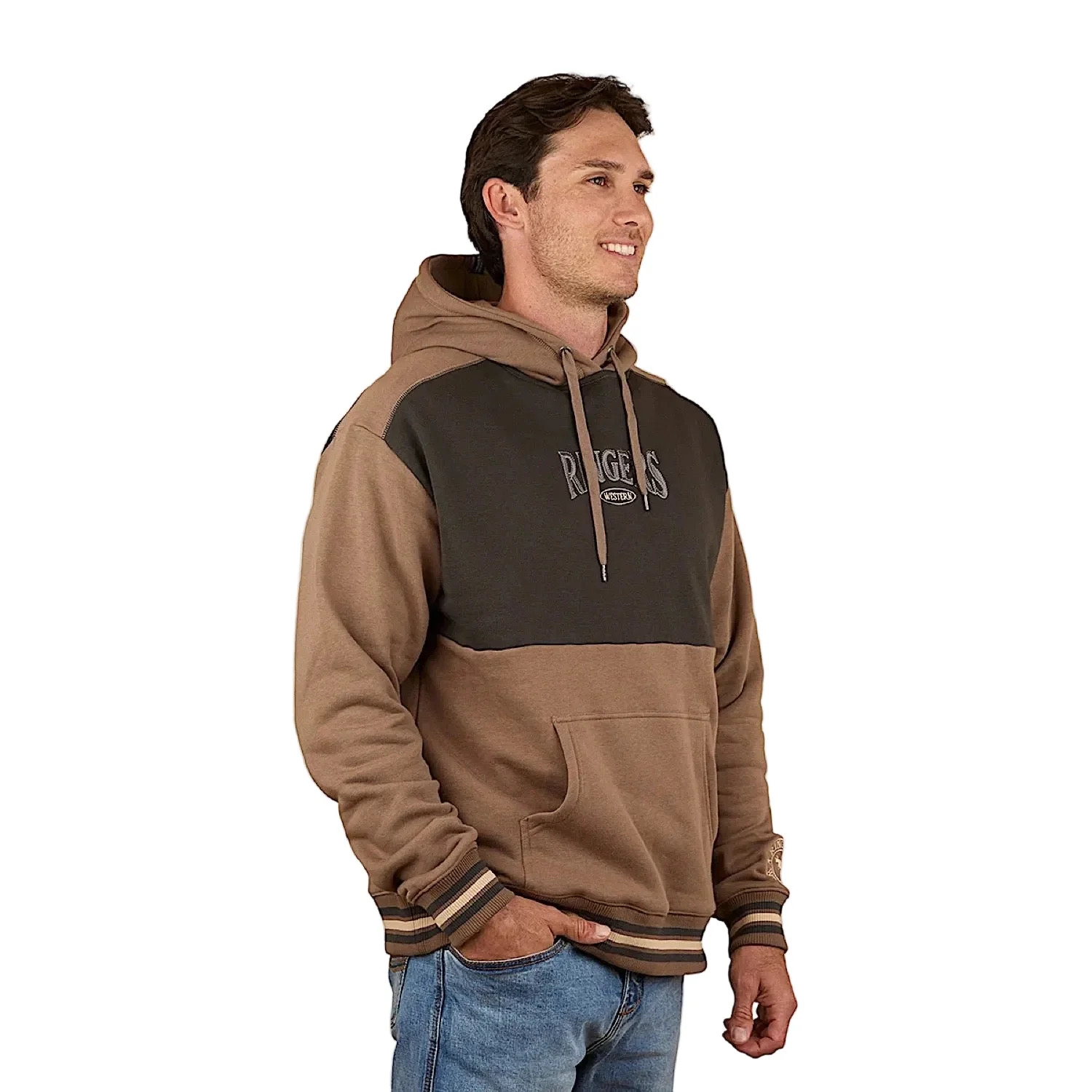 Ringers Western Men's Barrow Creek Pullover Hoodie - Mushroom - Image 2
