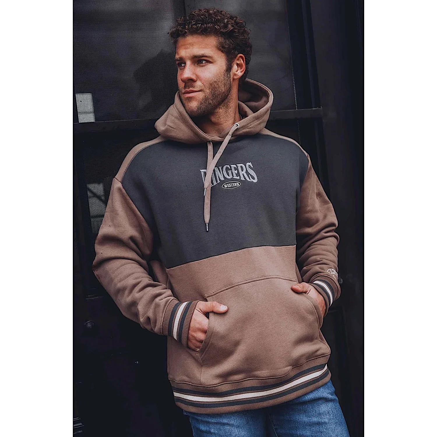 Ringers Western Men's Barrow Creek Pullover Hoodie - Mushroom - Image 4