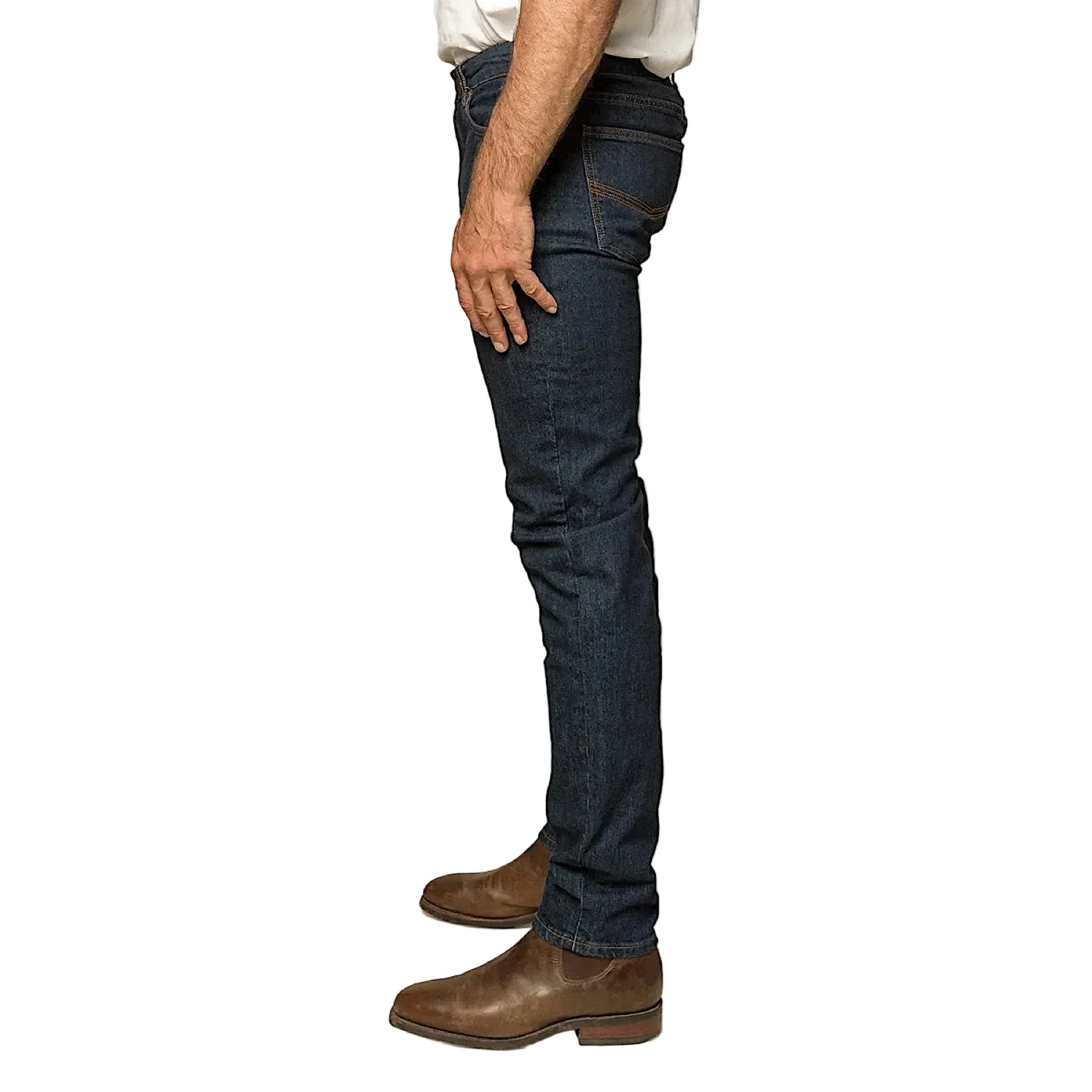 Ringers Western Men's Burke Tapered Leg Jean - Dark Blue - Image 3