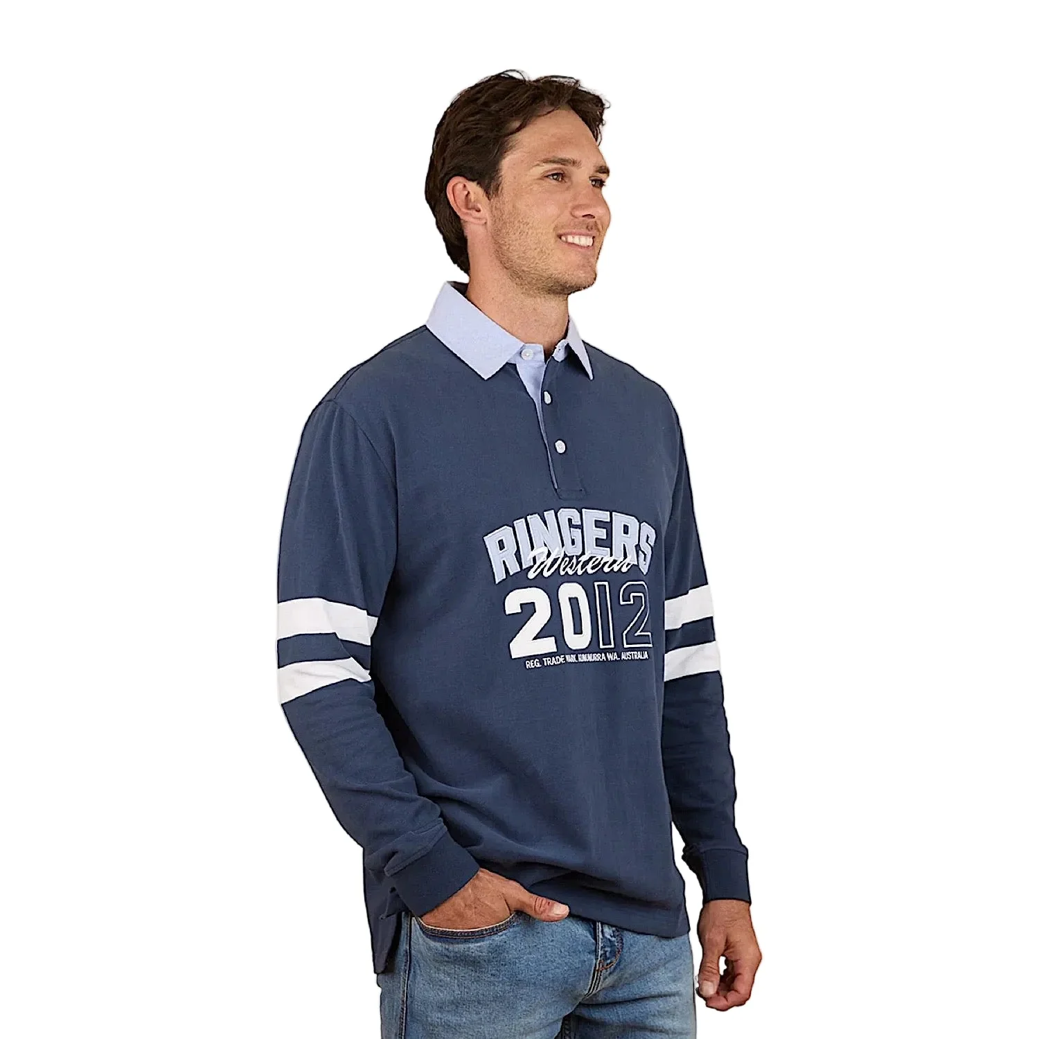 Ringers Western Men's Campus Rugby Jersey - Navy - Image 3
