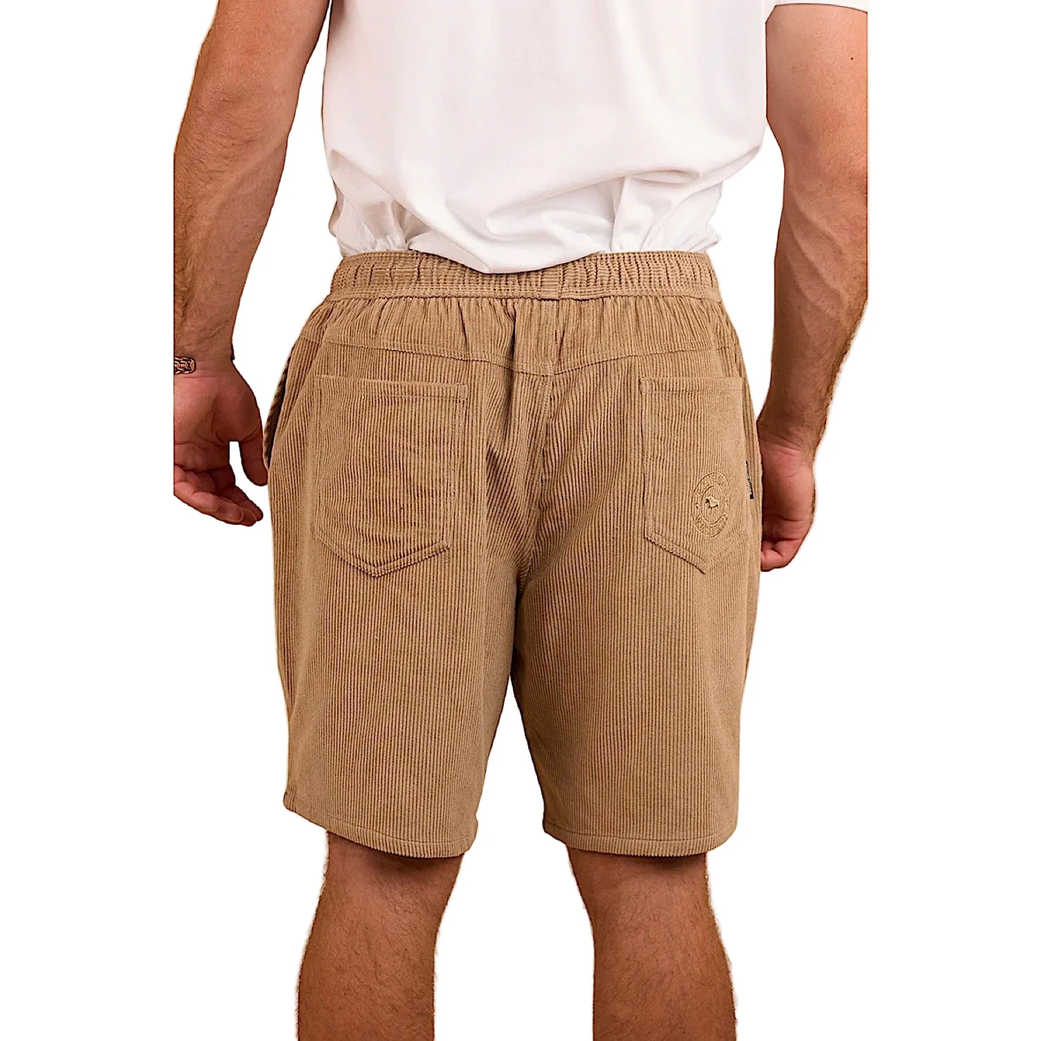 Ringers Western Men's Countryside Corduroy Walk Short - Dark Sand - Image 3