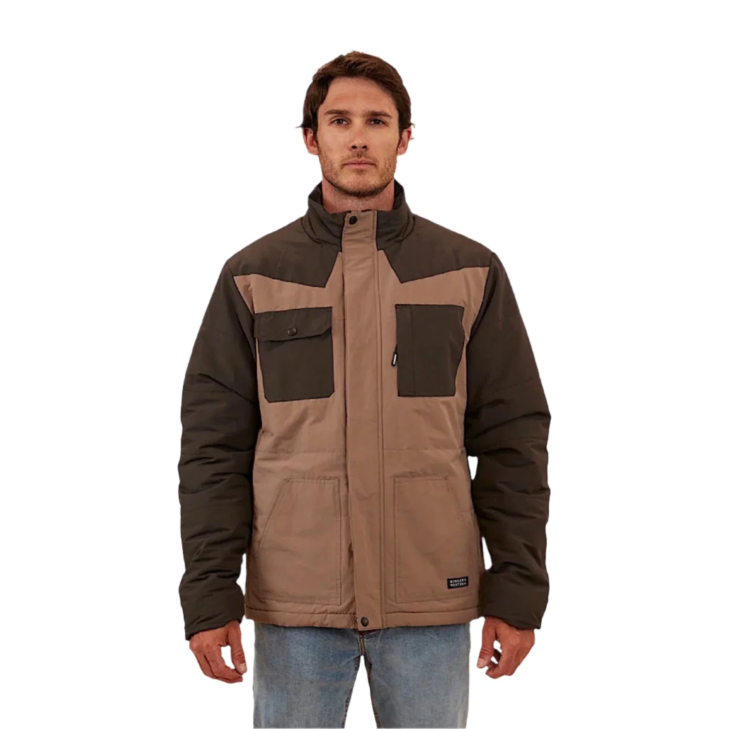 Ringers Western Men's Dixon Puffer Jacket - Mushroom