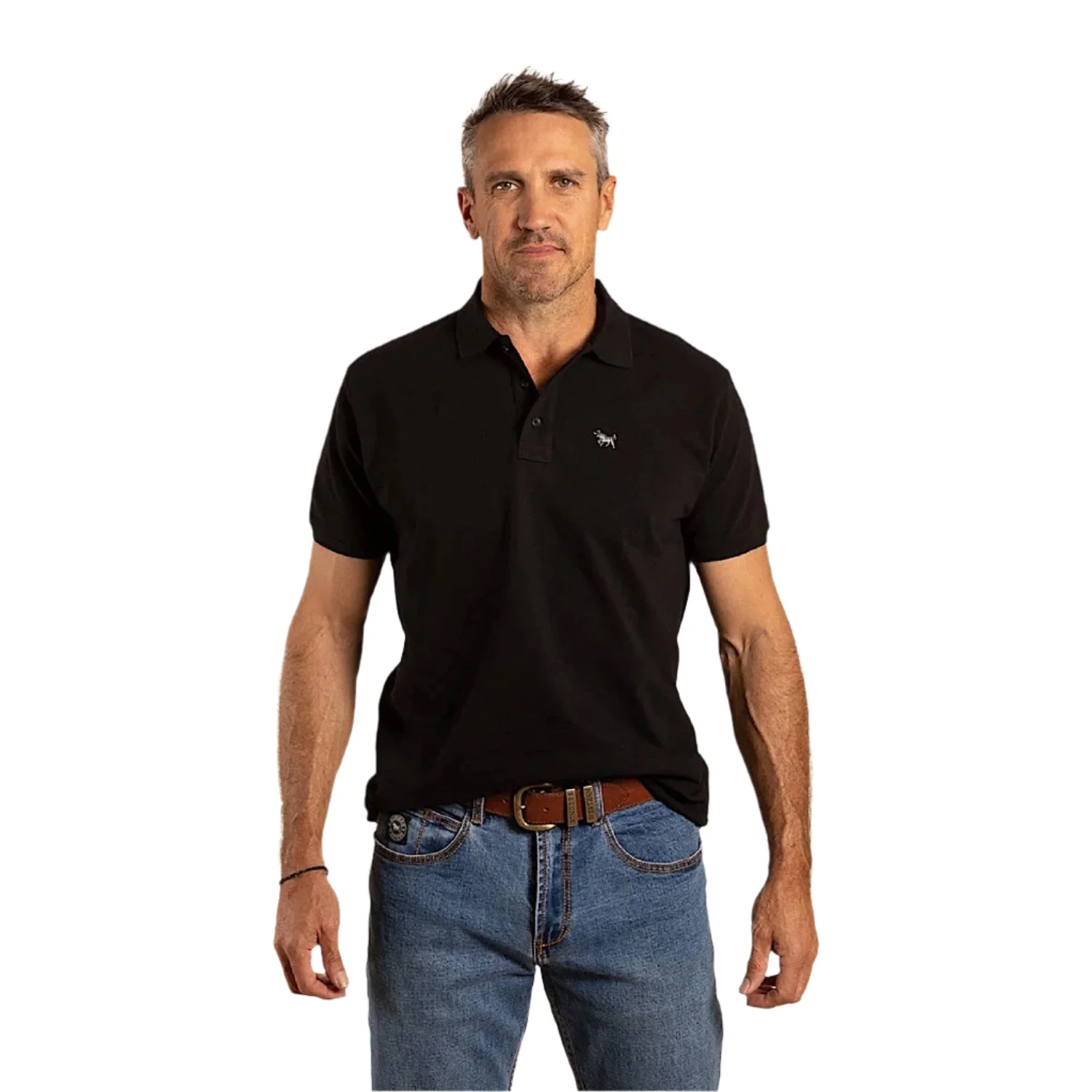 Ringers Western Men's Essential Polo - Black