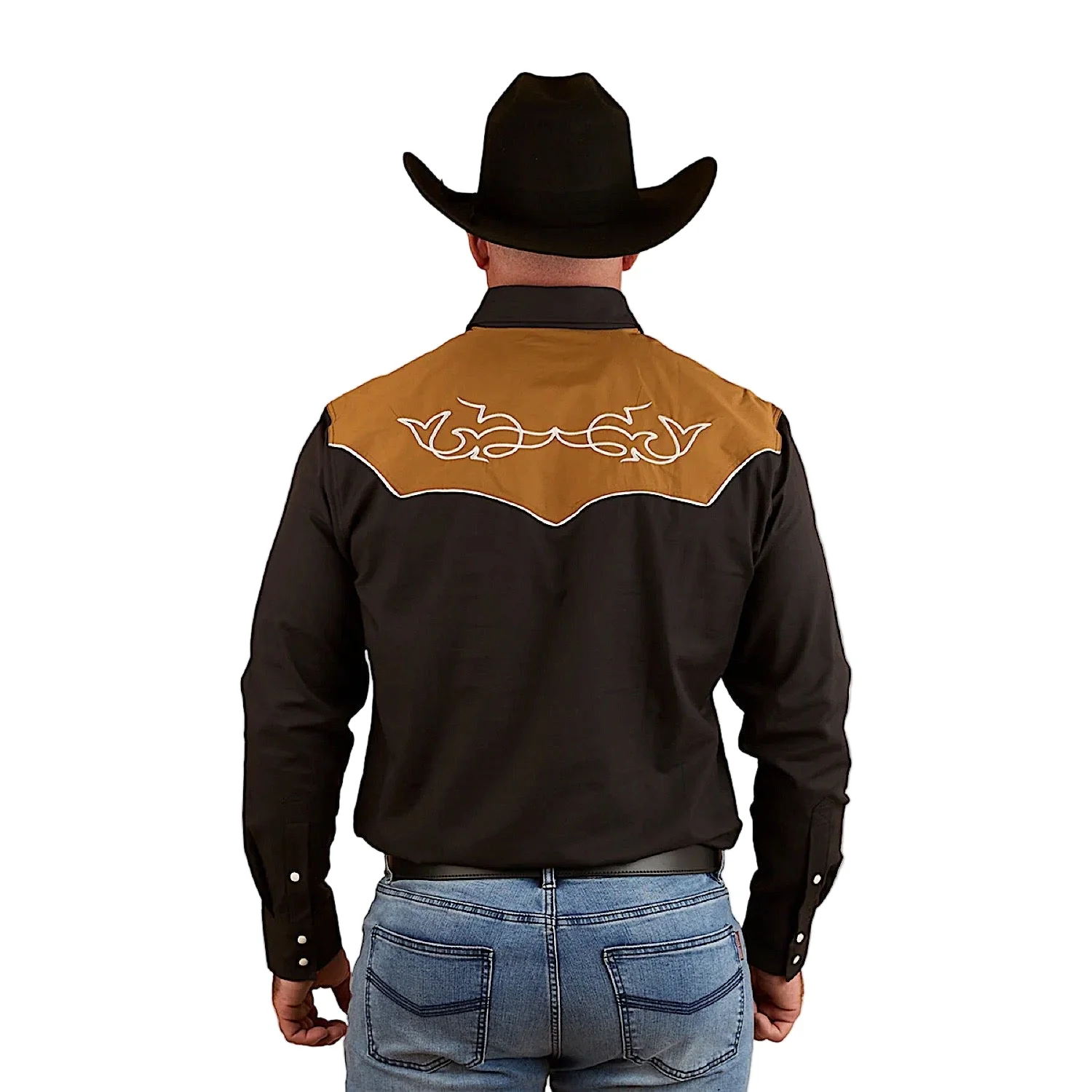 Ringers Western Men's Franklin Western Shirt - Charcoal - Image 2