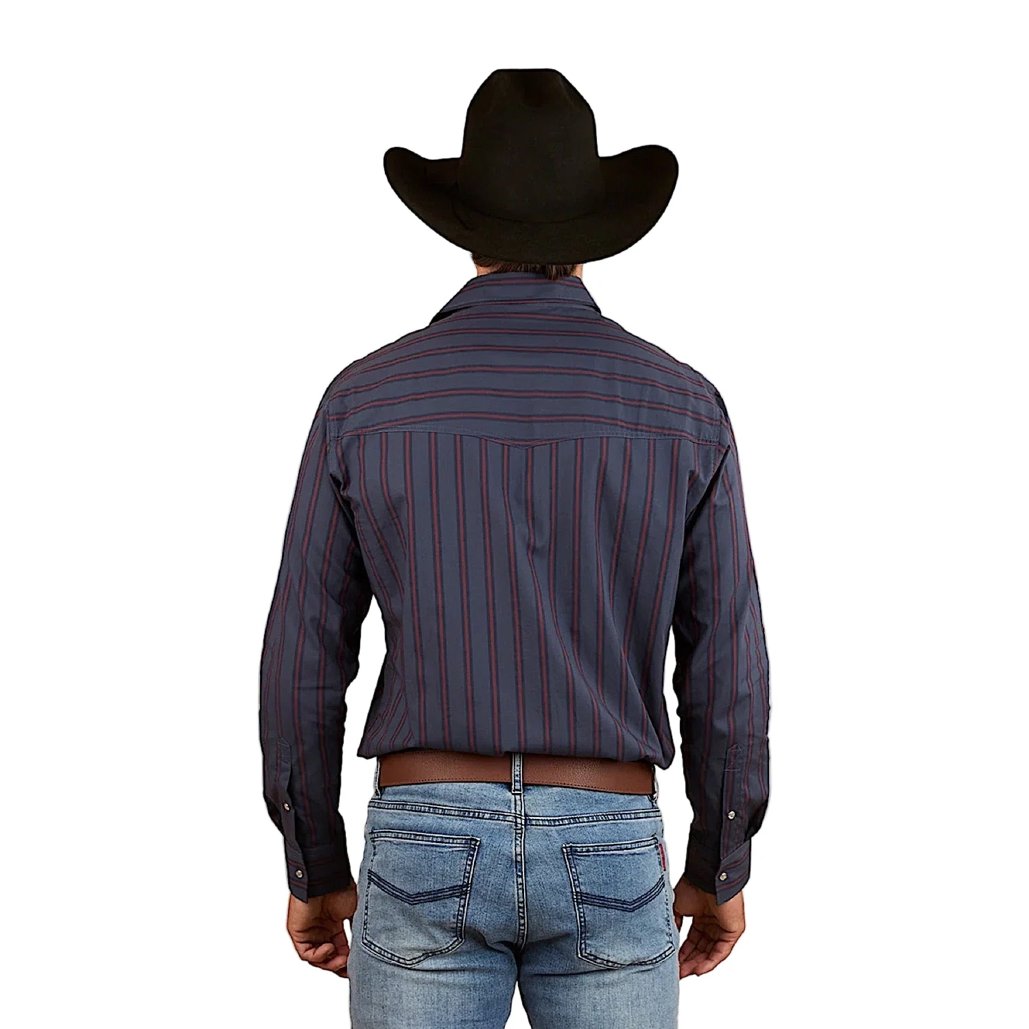 Ringers Western Men's Mapleton Western Dress Shirt - Navy - Image 2