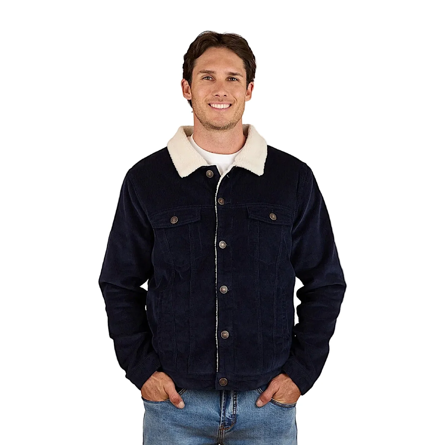 Ringers Western Men's Milawa Corduroy Jacket - Navy - Image 3