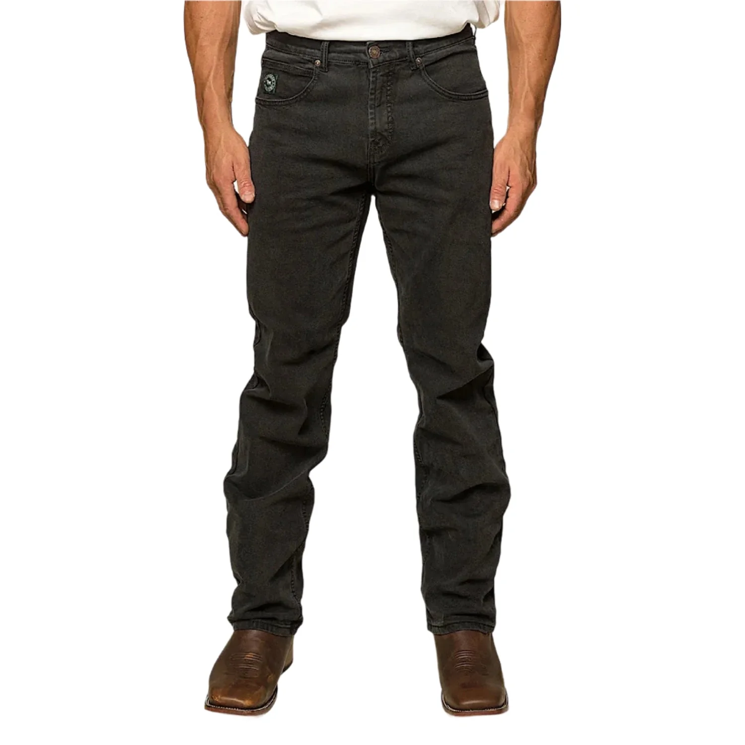 Ringers Western Men's Muster Slim Straight Fit Jean - Black