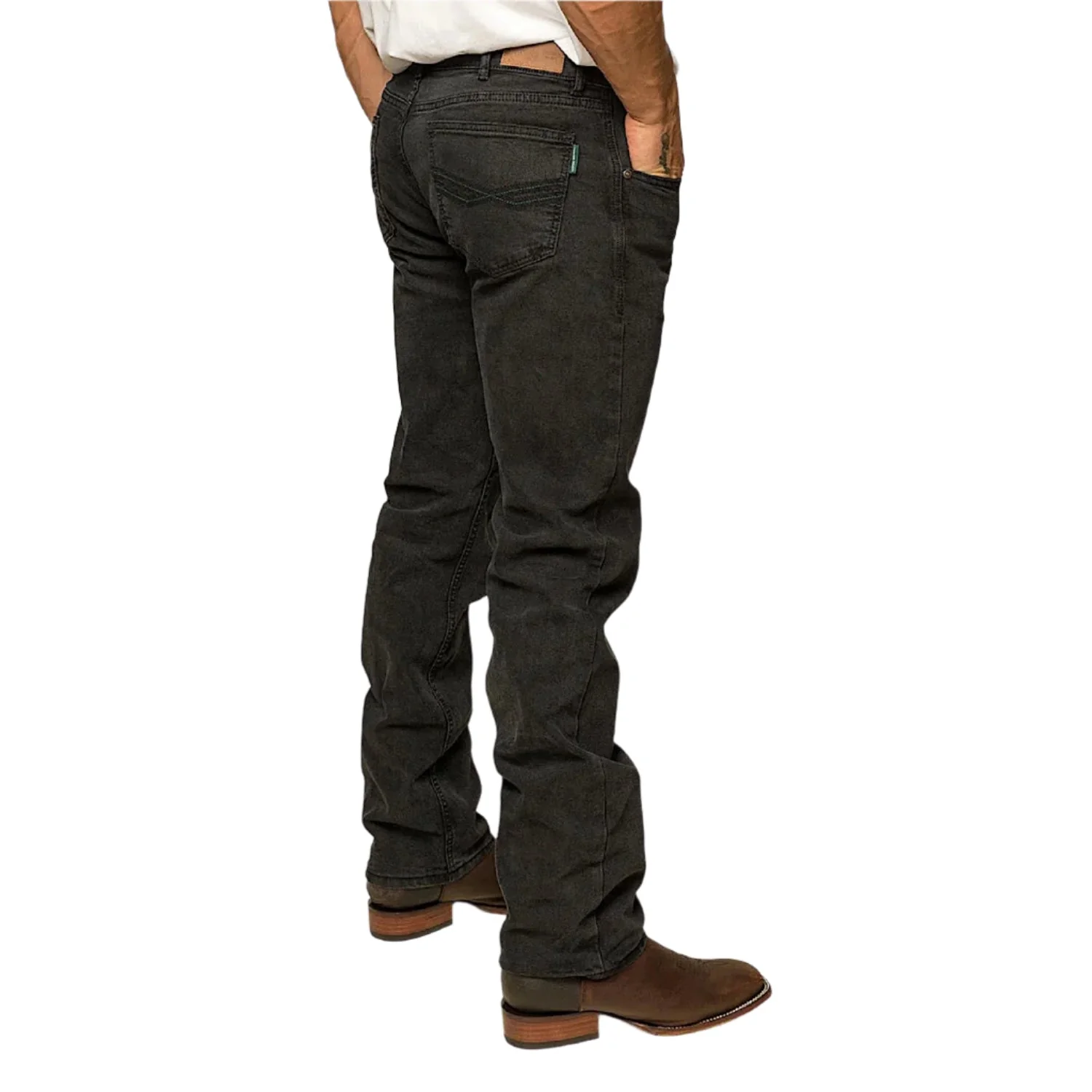 Ringers Western Men's Muster Slim Straight Fit Jean - Black - Image 2