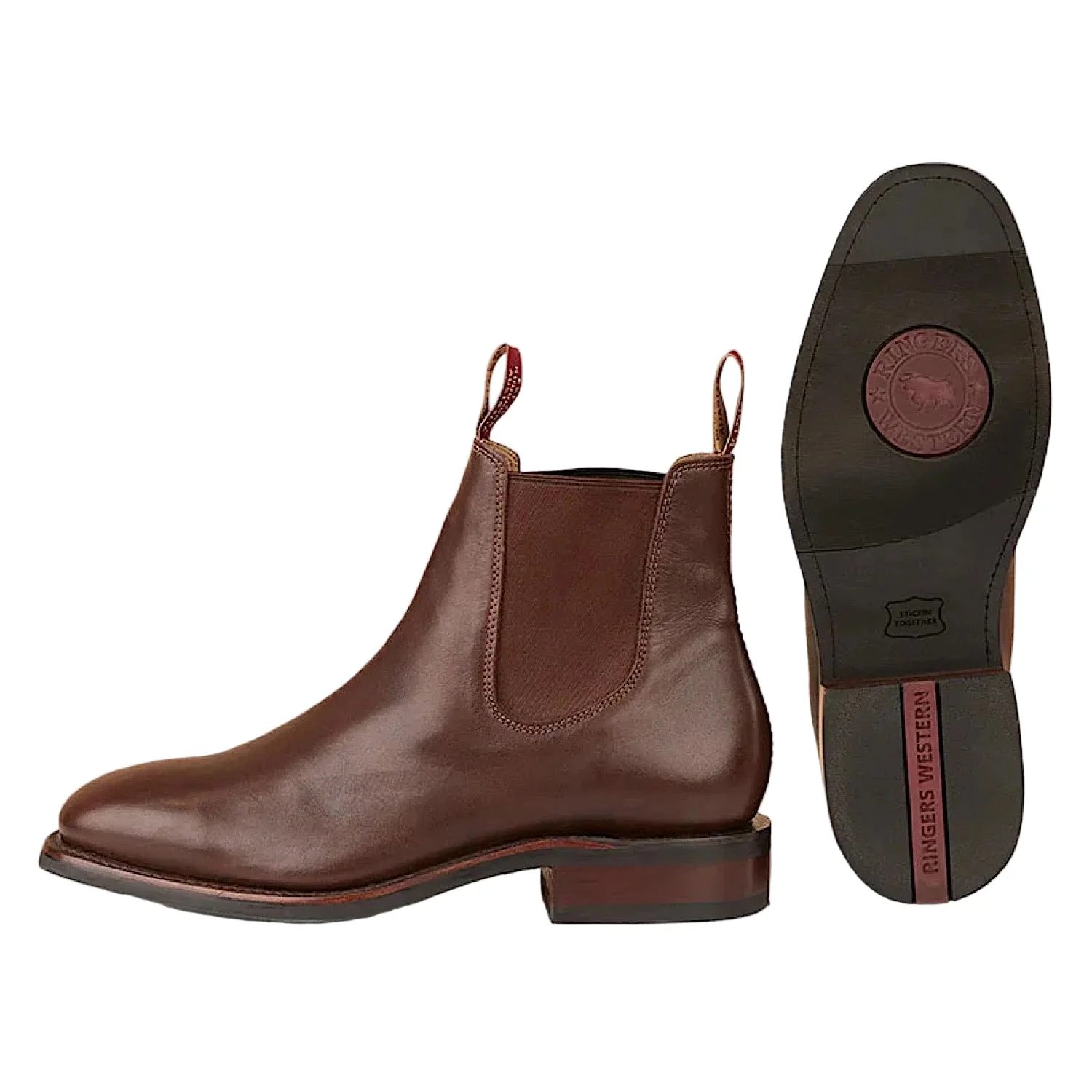 Ringers Western Men's New Kununurra Boot - Chocolate - Image 2