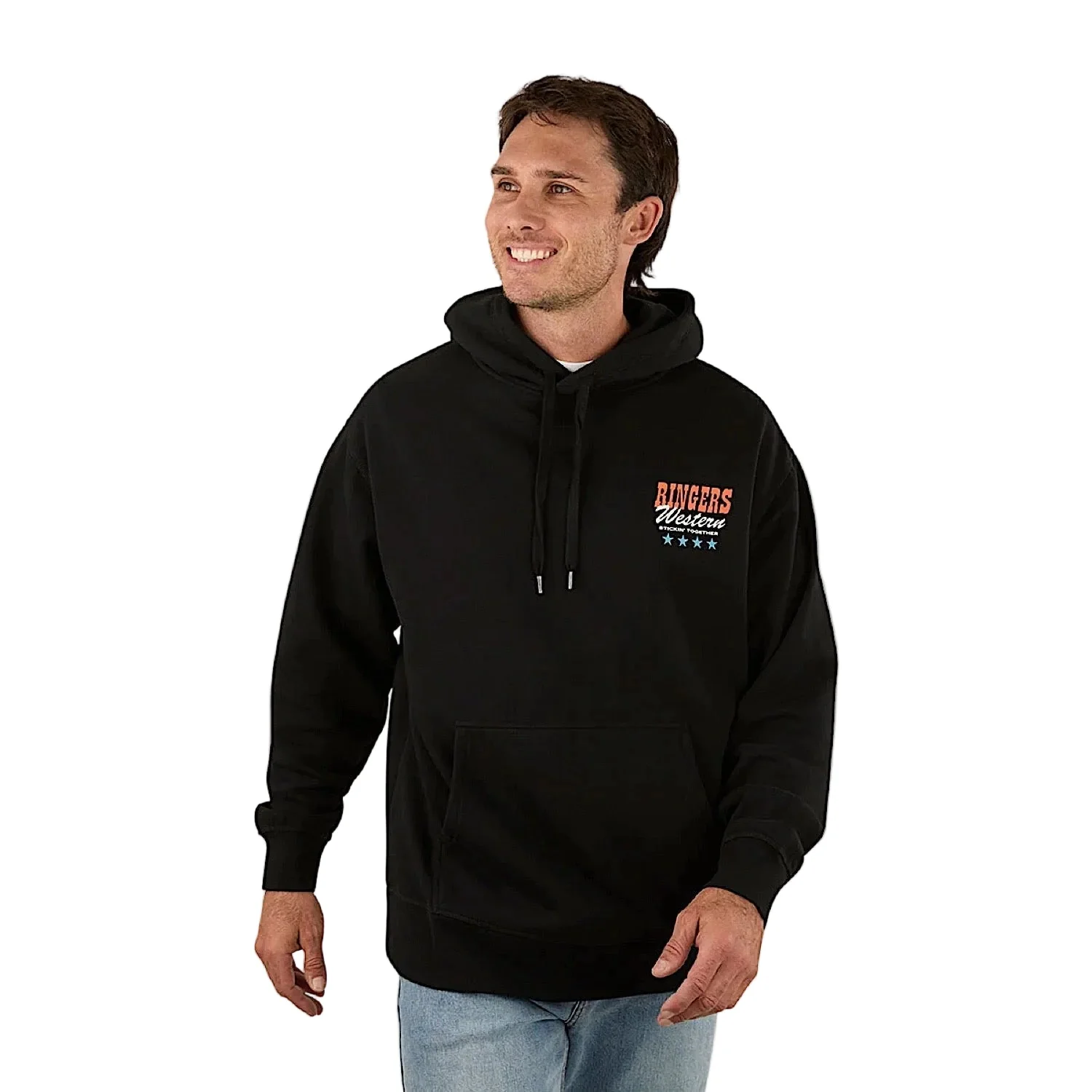 Ringers Western Men's Stickin Together Hoodie - Black