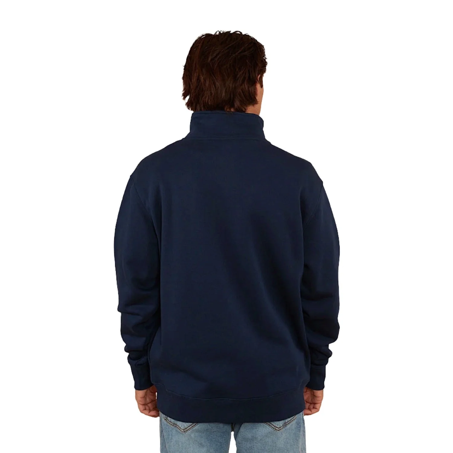 Ringers Western Men's Strand 1/4 Zip Crew - Navy - Image 4
