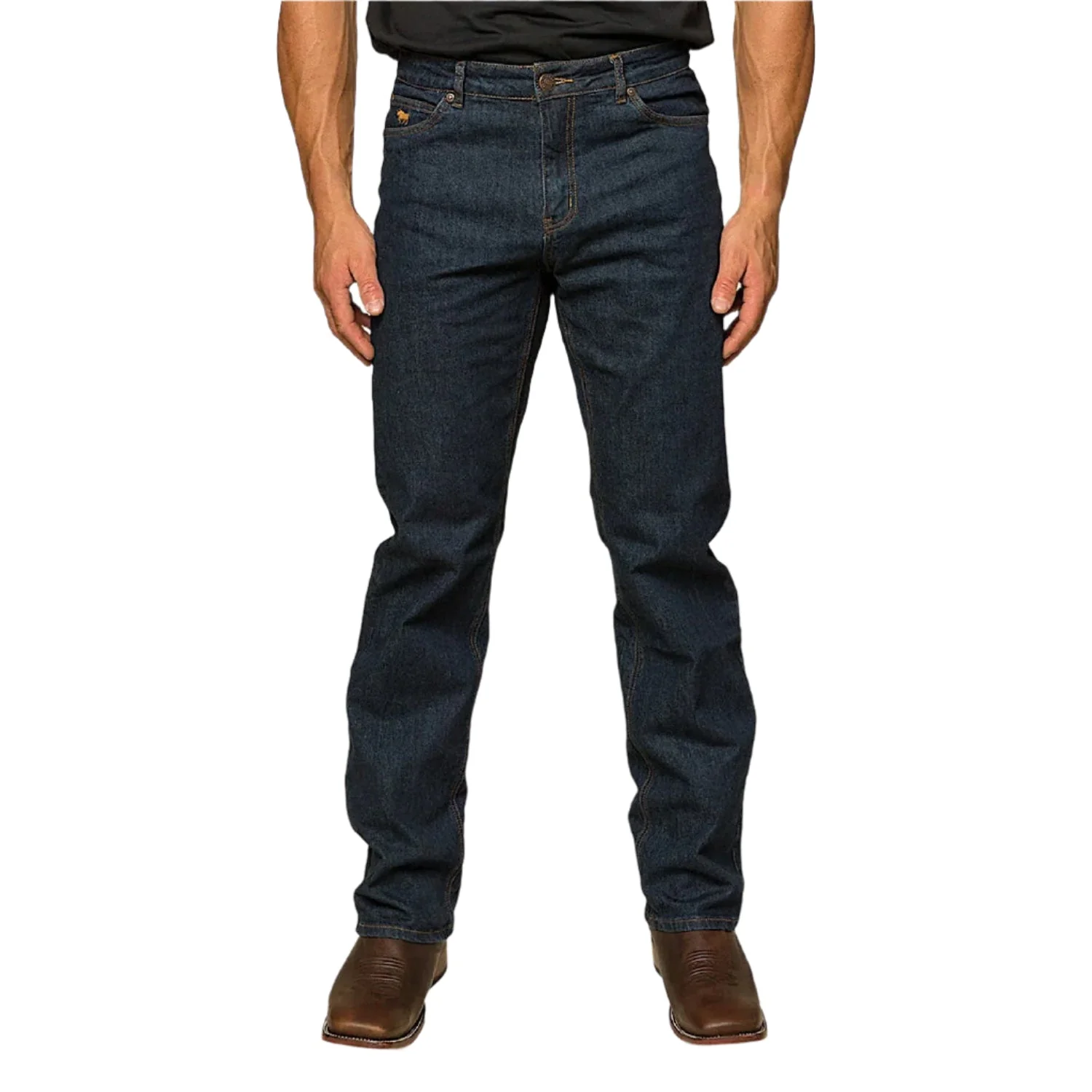 Ringers Western Men's Sturt Relaxed Leg Jean - Dark Blue