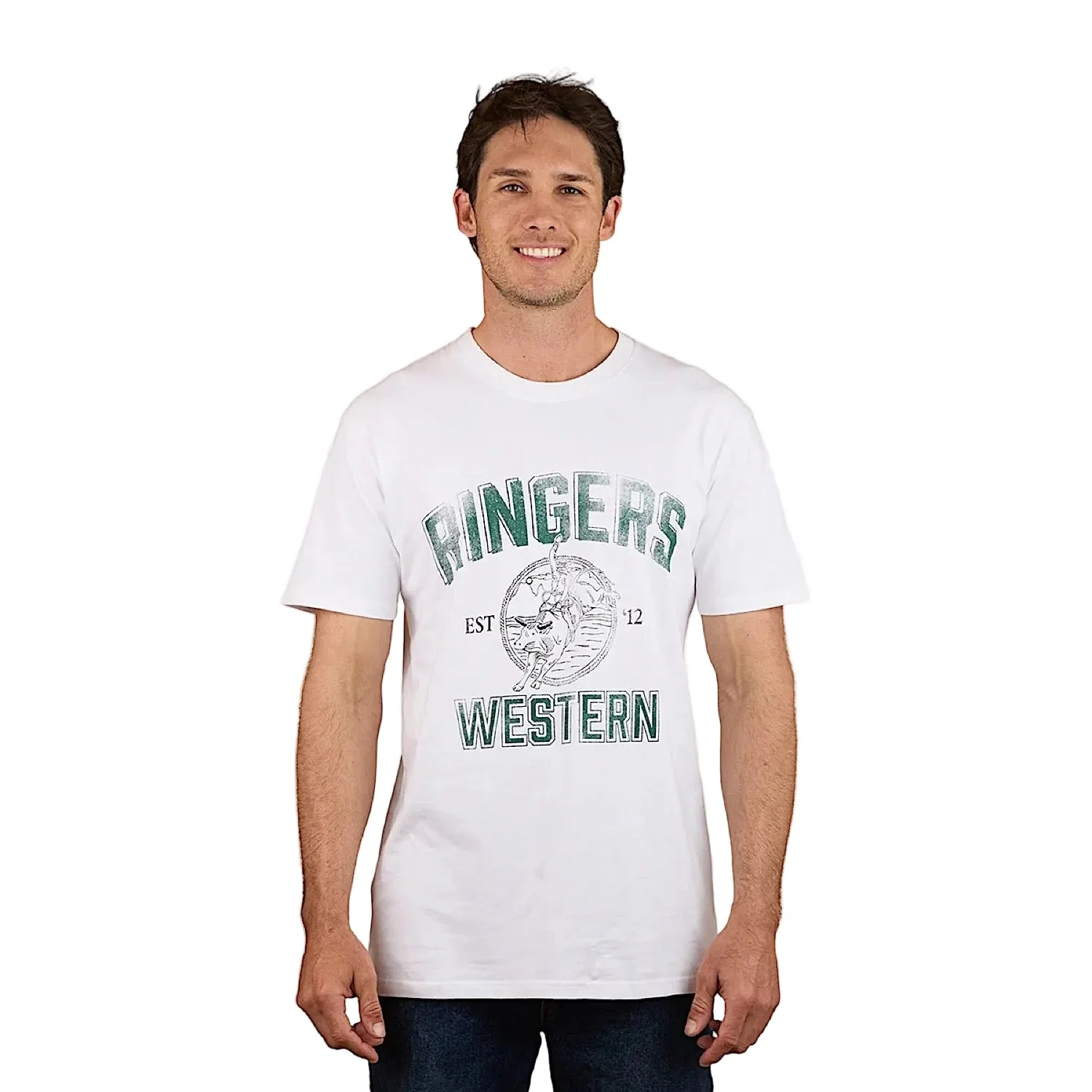 Ringers Western Men's Western State Stock Fit T-Shirt - White
