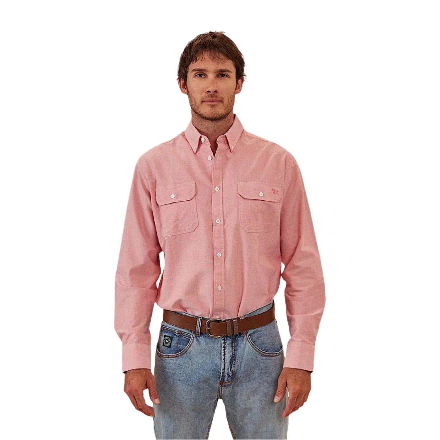 Ringers Western Men's Whyalla Dress Shirt - Red