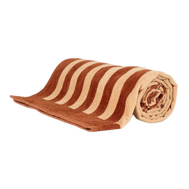 Ringers Western Oceanic Striped Cotton Towel - Tan - Image 2