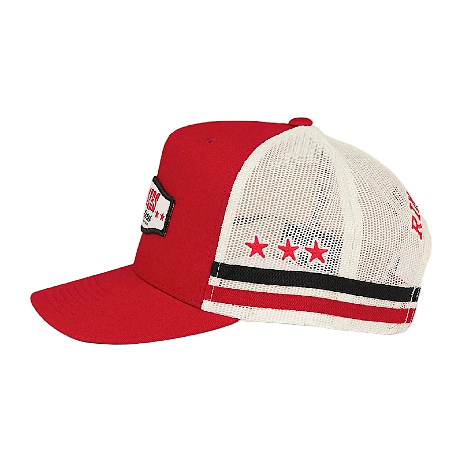 Ringers Western Retro Garage Deep Fit Trucker Cap - Red - Image 2