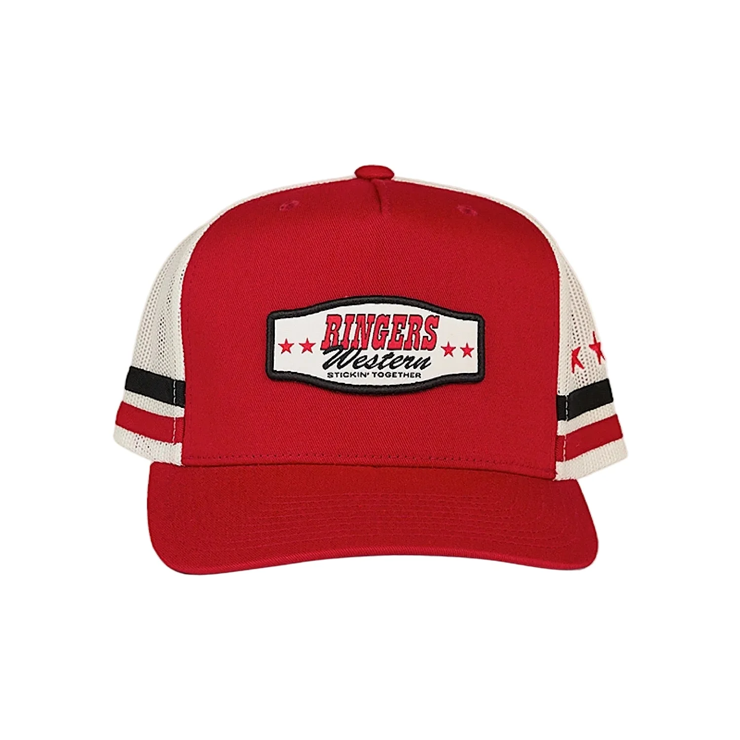Ringers Western Retro Garage Deep Fit Trucker Cap - Red - Image 4