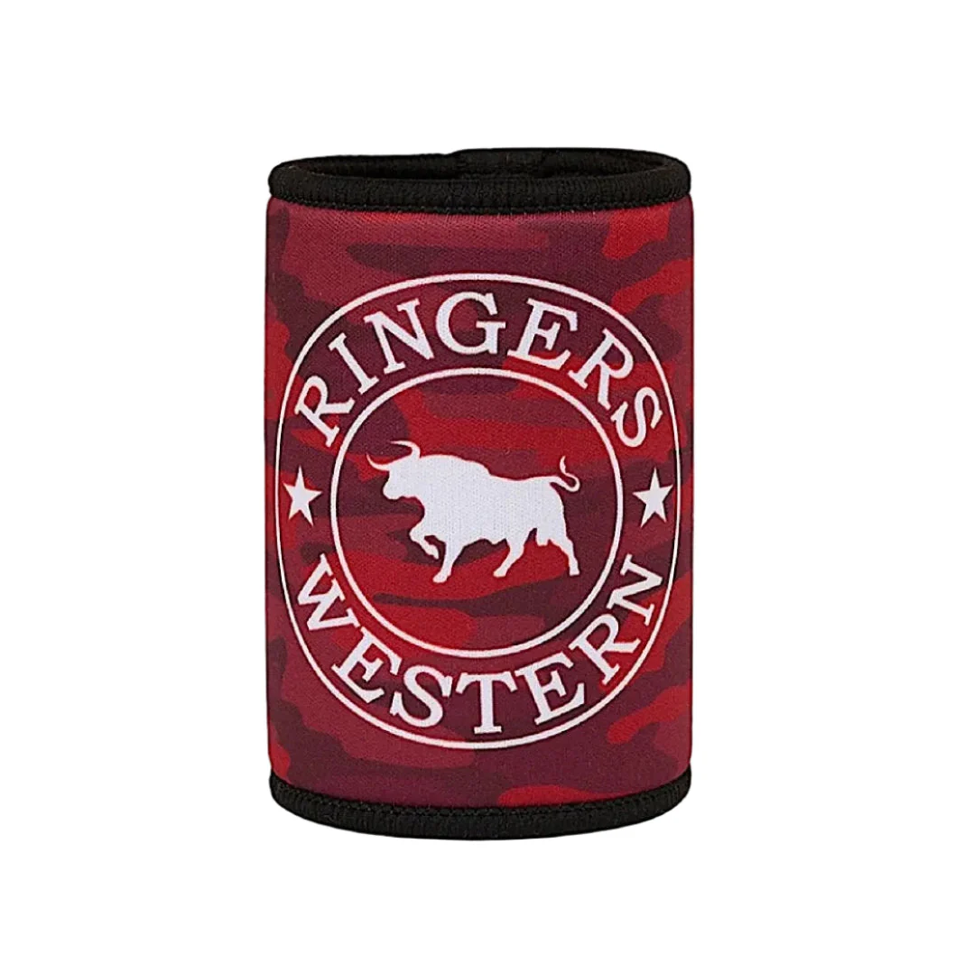 Ringers Western RW Camo State of Origin Stubby Cooler - Burgundy/Camo