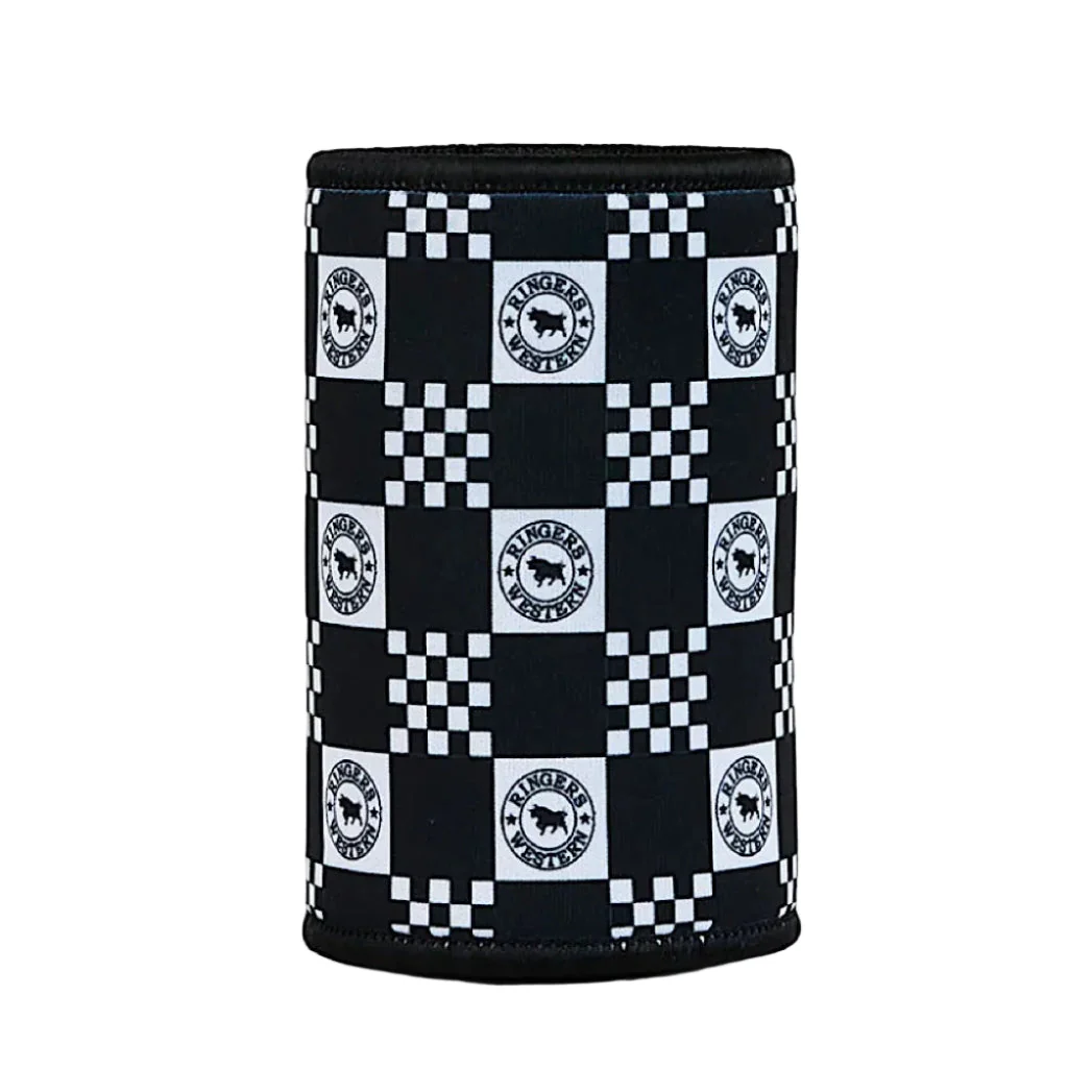 Ringers Western RW Check Stubby Cooler - Navy